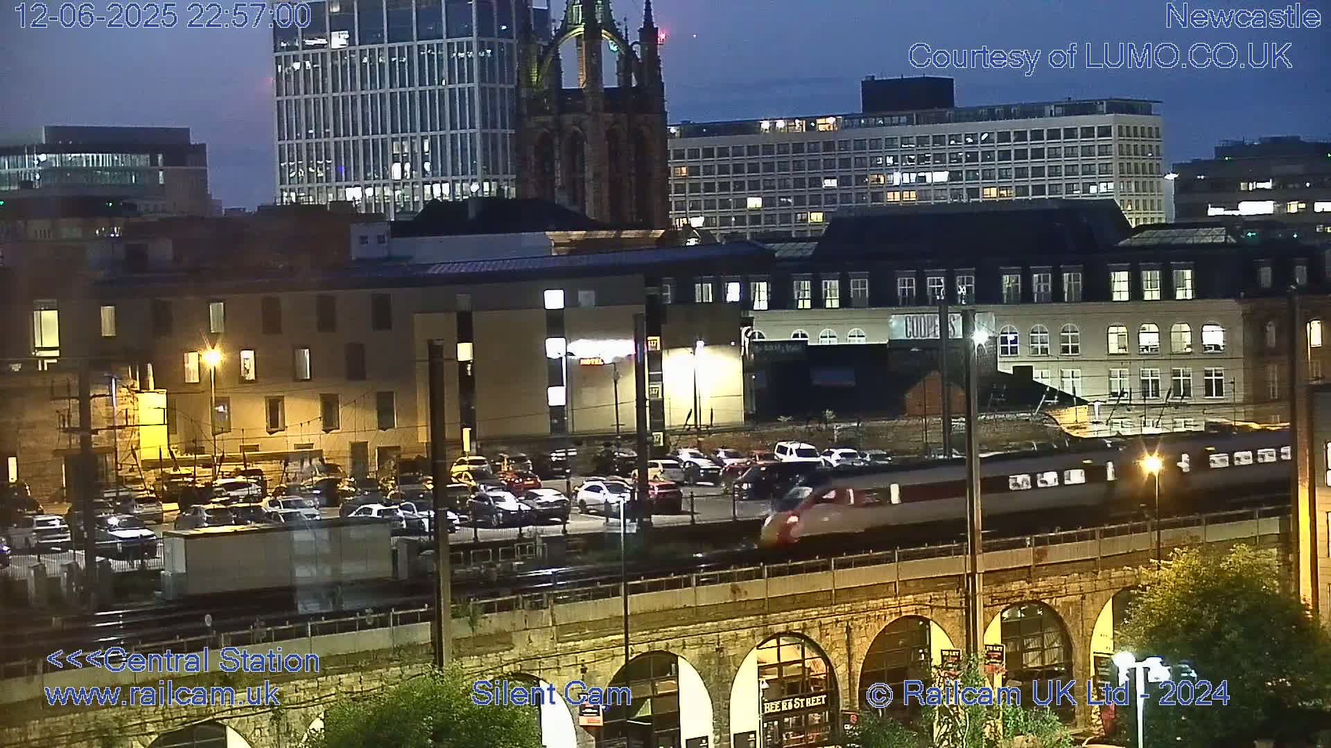 Newcastle upon Tyne Central Station Northeast Approach & Center Live Cam - Tyne and Wear, North East, England, United Kingdom
