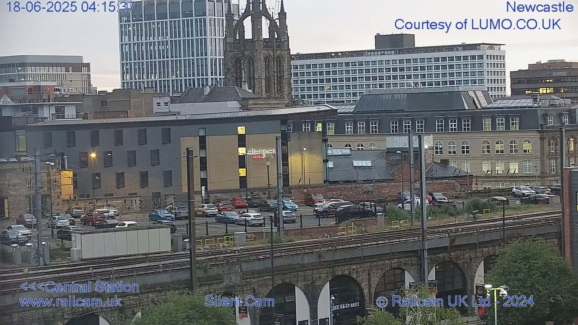 Newcastle upon Tyne Central Station Northeast Approach & Center Live Cam - Tyne and Wear, North East, England, United Kingdom