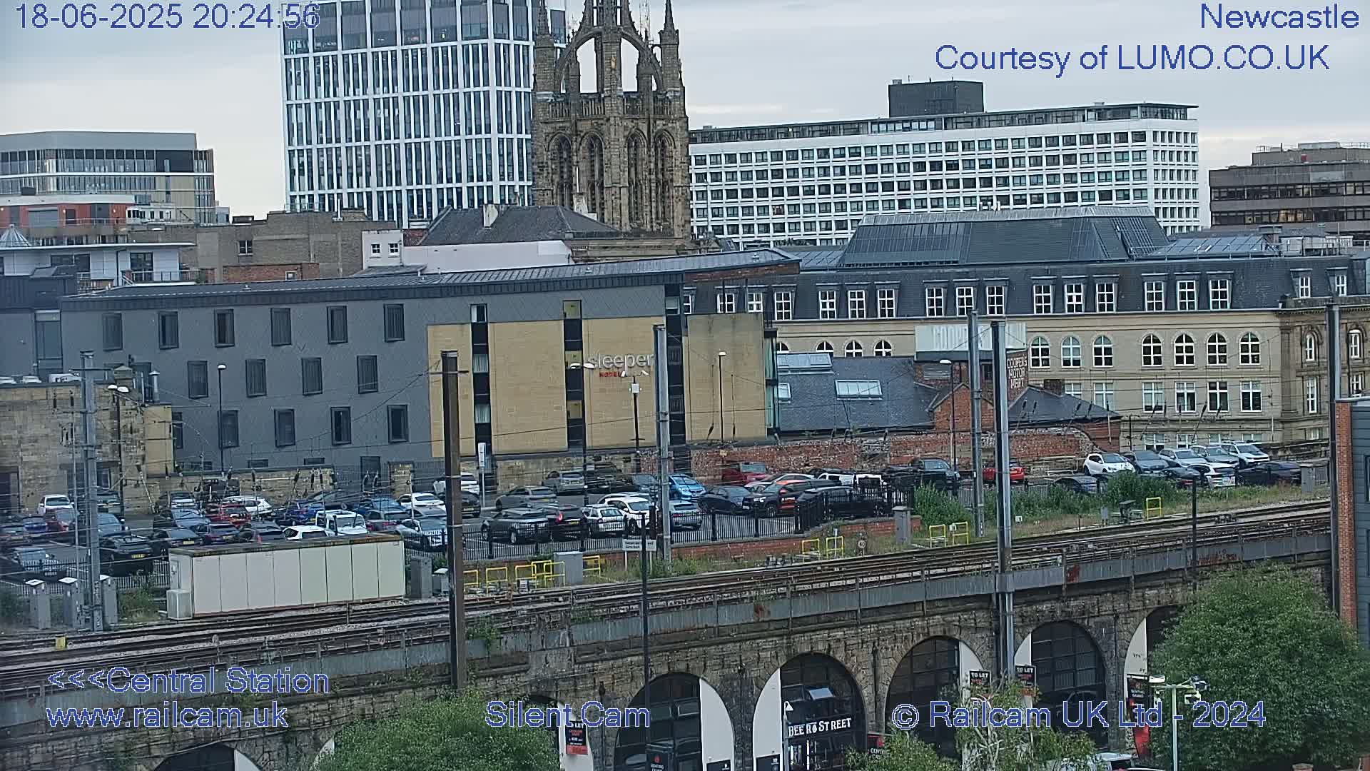 Newcastle upon Tyne Central Station Northeast Approach & Center Live Cam - Tyne and Wear, North East, England, United Kingdom