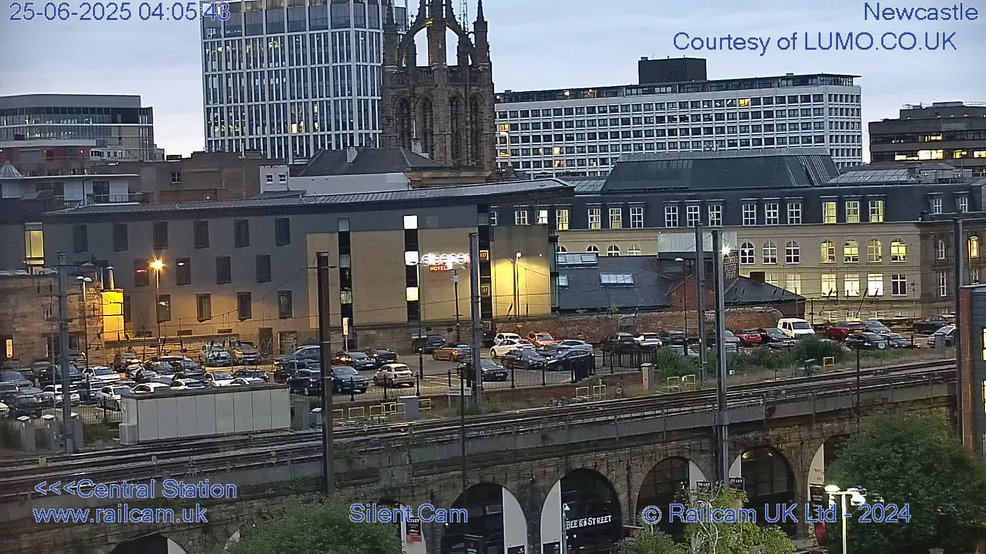 Newcastle upon Tyne Central Station Northeast Approach & Center Live Cam - Tyne and Wear, North East, England, United Kingdom