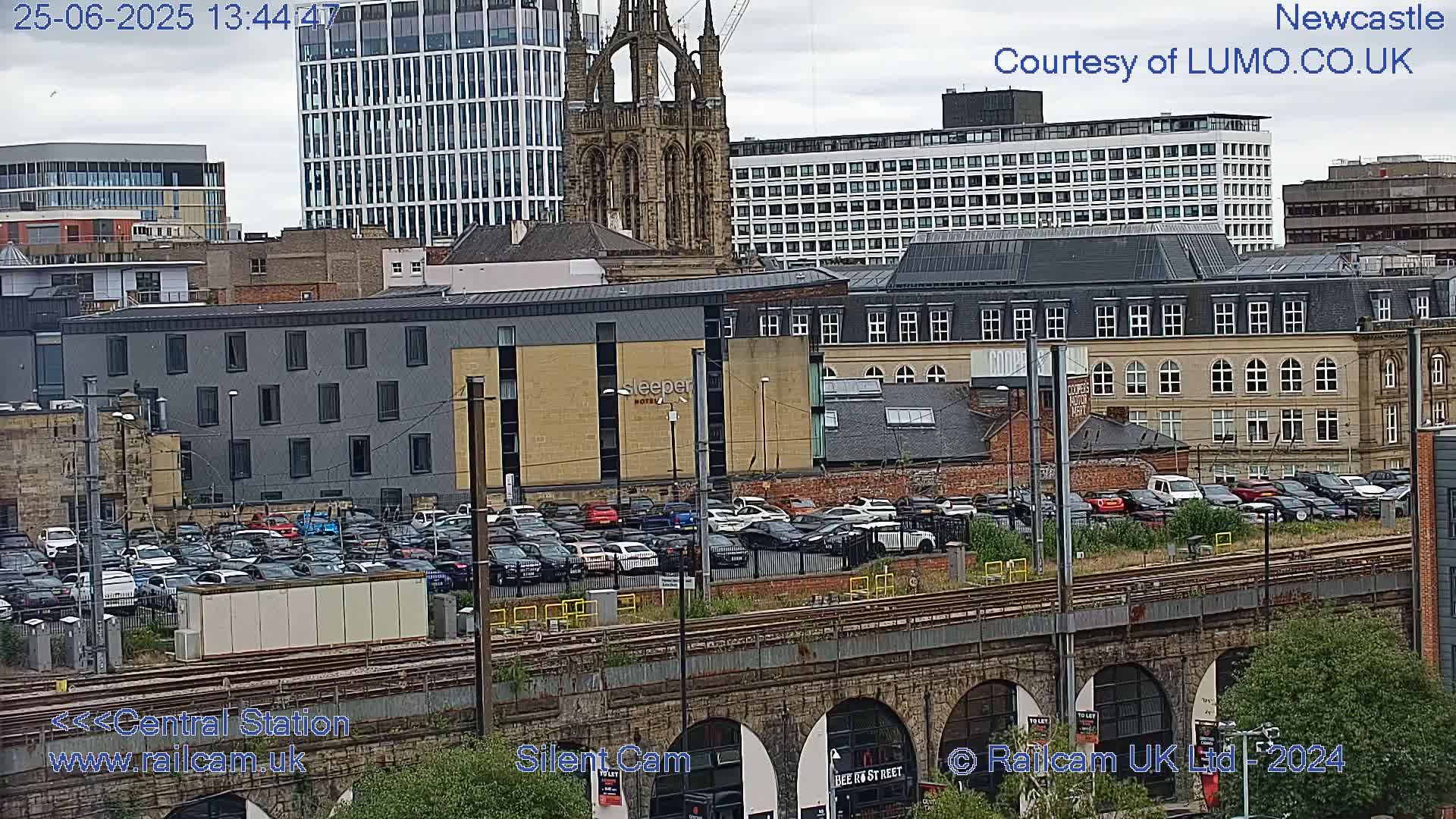 Newcastle upon Tyne Central Station Northeast Approach & Center Live Cam - Tyne and Wear, North East, England, United Kingdom