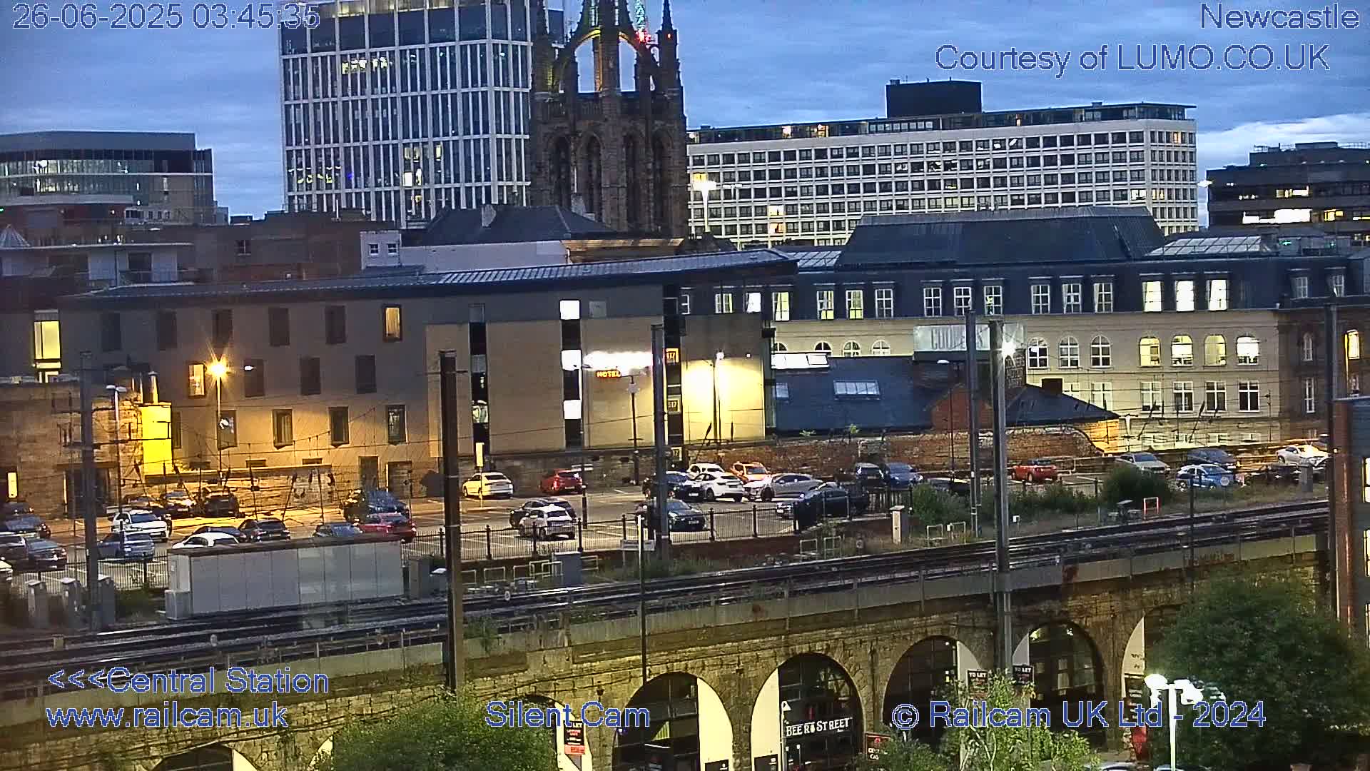Newcastle upon Tyne Central Station Northeast Approach & Center Live Cam - Tyne and Wear, North East, England, United Kingdom
