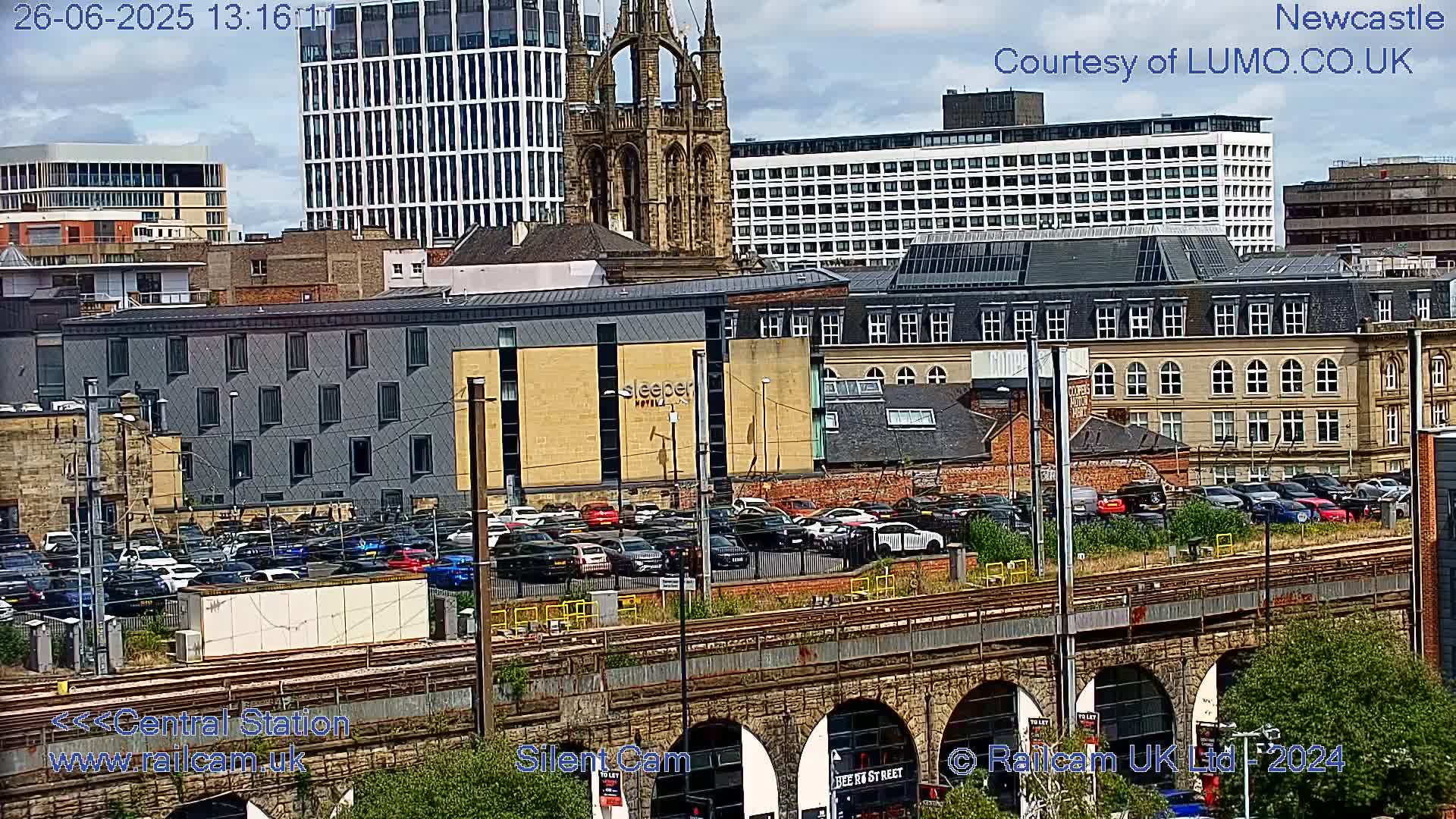 Newcastle upon Tyne Central Station Northeast Approach & Center Live Cam - Tyne and Wear, North East, England, United Kingdom