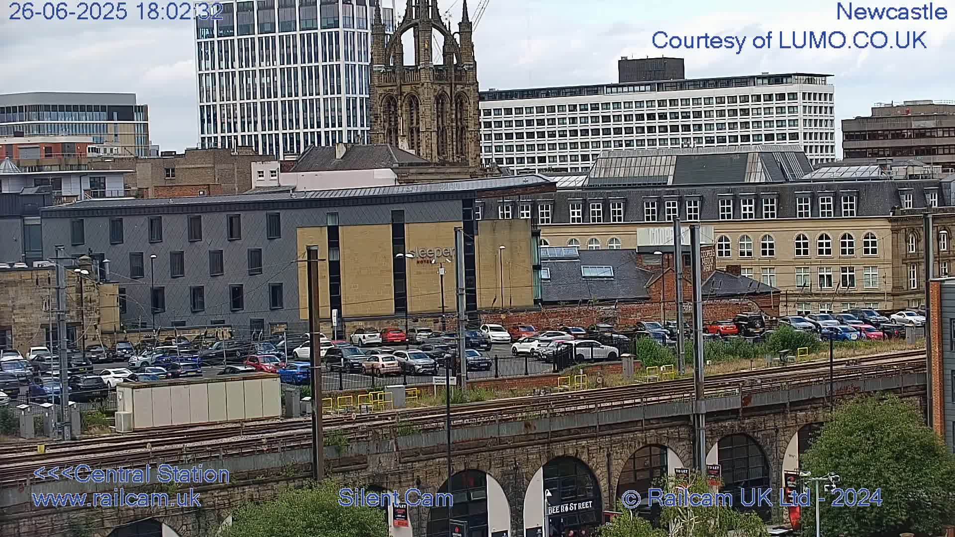 Newcastle upon Tyne Central Station Northeast Approach & Center Live Cam - Tyne and Wear, North East, England, United Kingdom