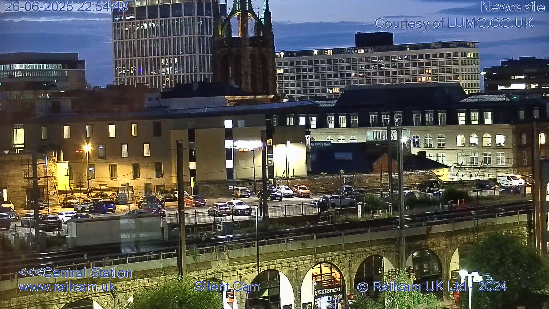 Newcastle upon Tyne Central Station Northeast Approach & Center Live Cam - Tyne and Wear, North East, England, United Kingdom