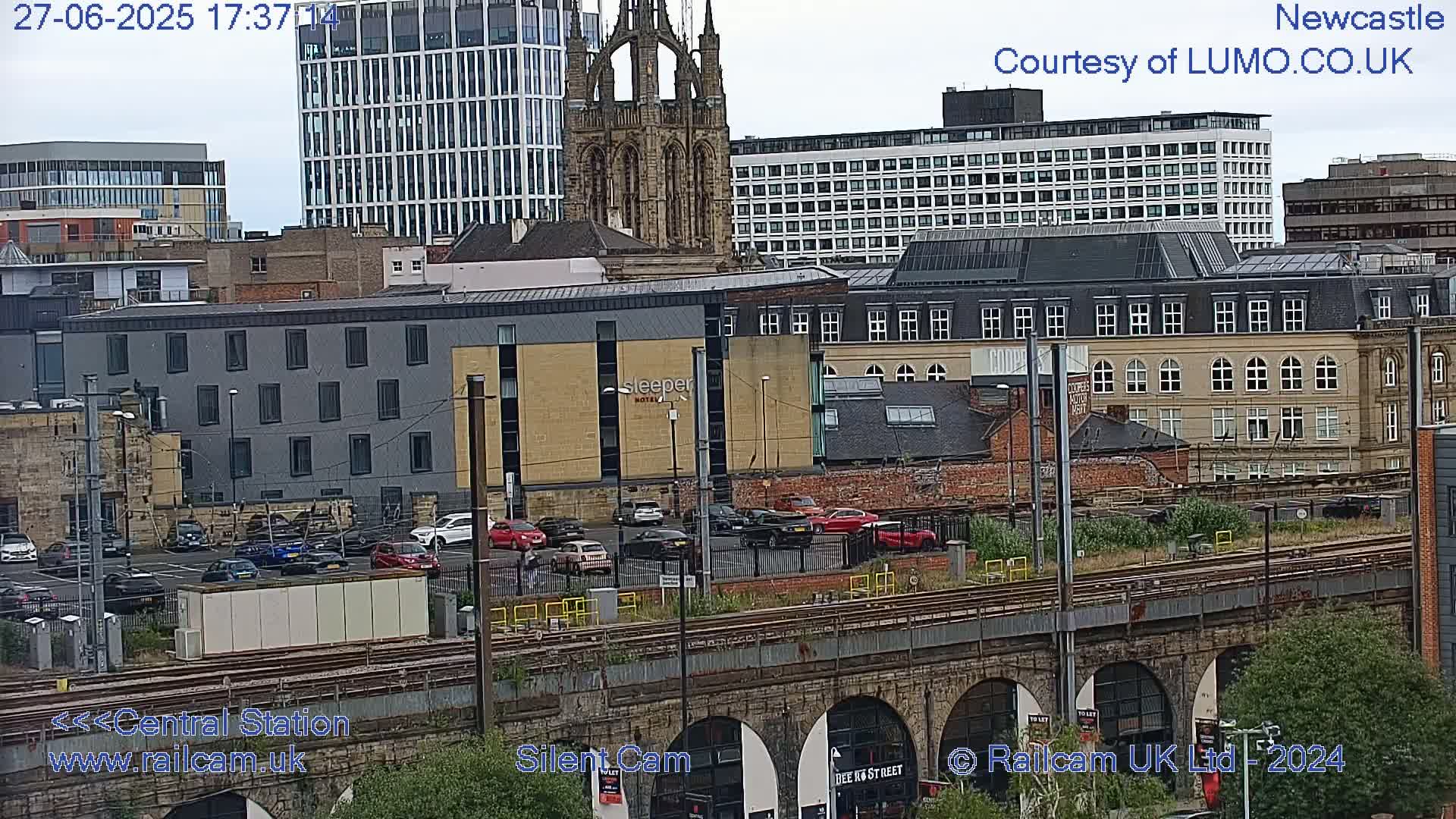 Newcastle upon Tyne Central Station Northeast Approach & Center Live Cam - Tyne and Wear, North East, England, United Kingdom