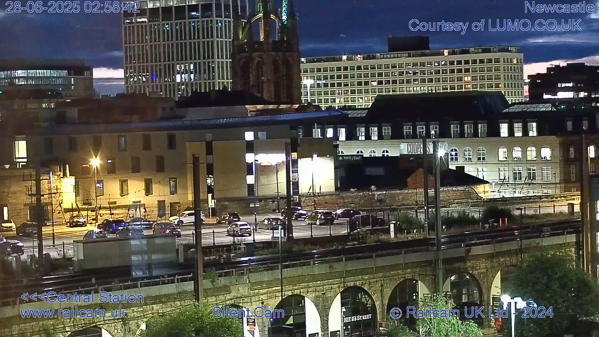 Newcastle upon Tyne Central Station Northeast Approach & Center Live Cam - Tyne and Wear, North East, England, United Kingdom