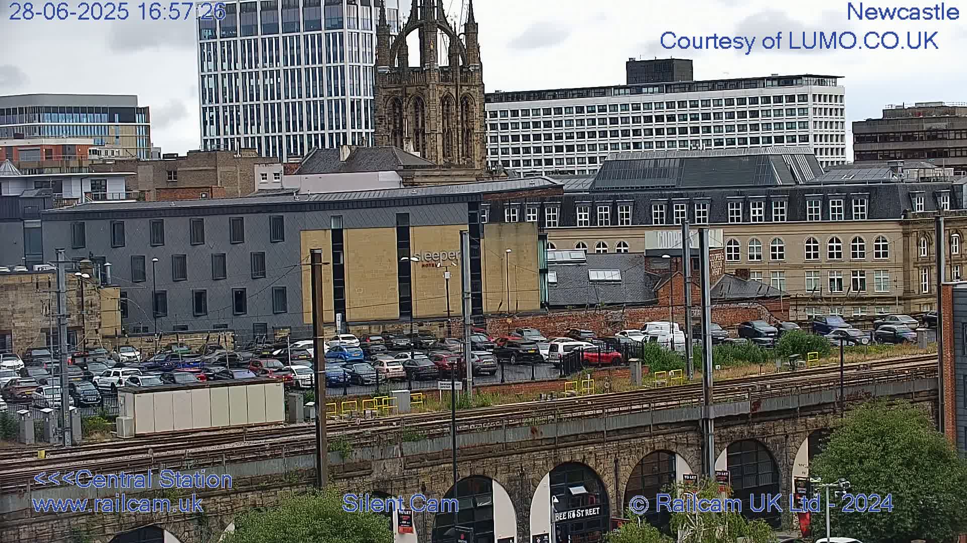 Newcastle upon Tyne Central Station Northeast Approach & Center Live Cam - Tyne and Wear, North East, England, United Kingdom