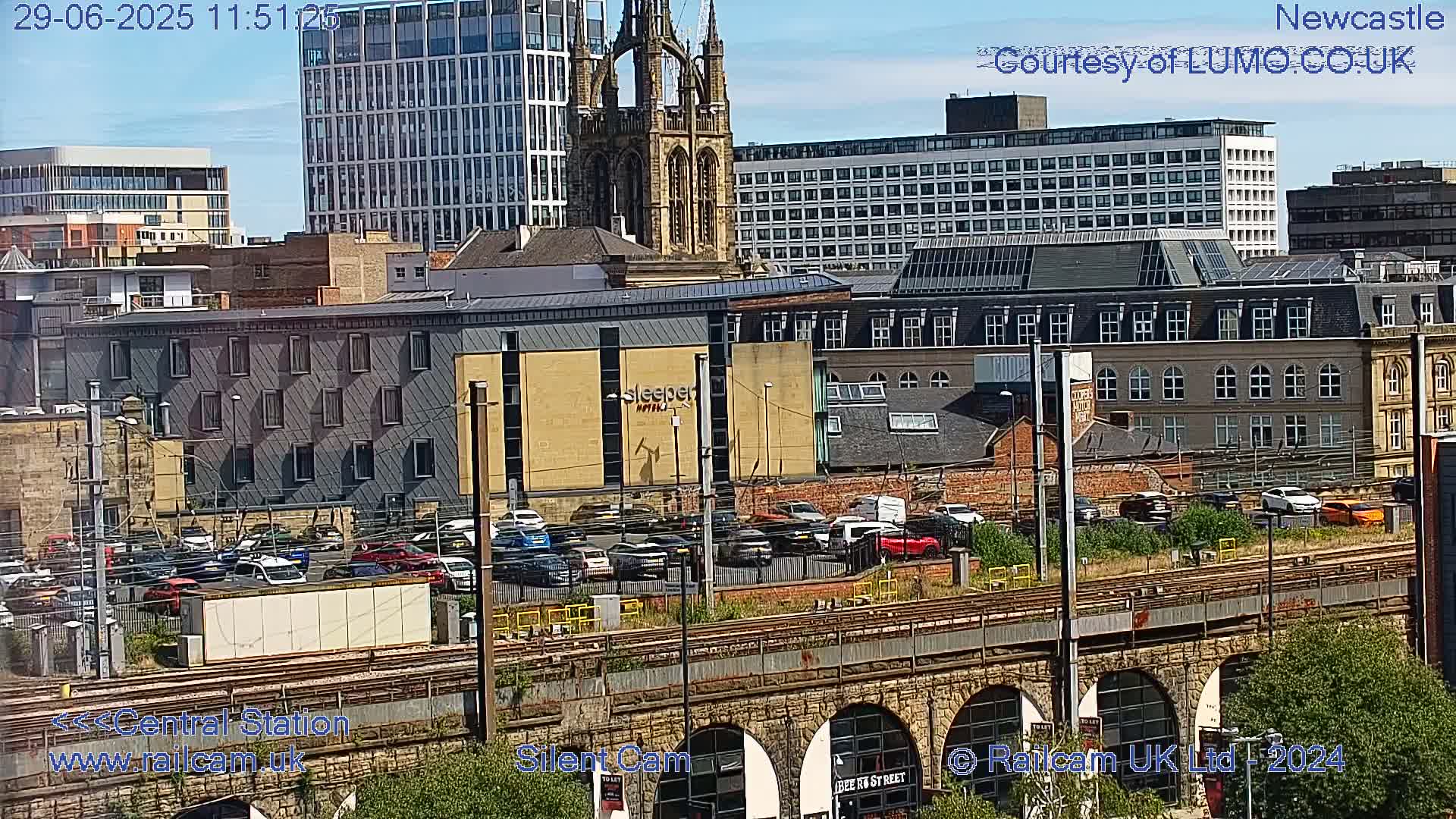 Newcastle upon Tyne Central Station Northeast Approach & Center Live Cam - Tyne and Wear, North East, England, United Kingdom