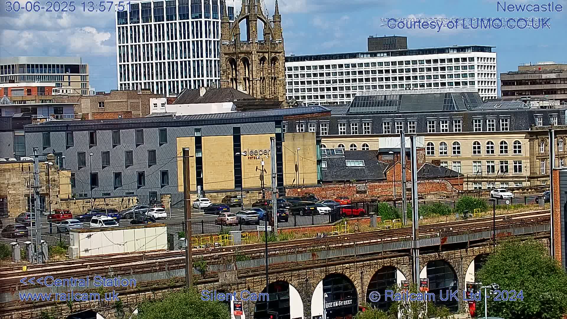 Newcastle upon Tyne Central Station Northeast Approach & Center Live Cam - Tyne and Wear, North East, England, United Kingdom