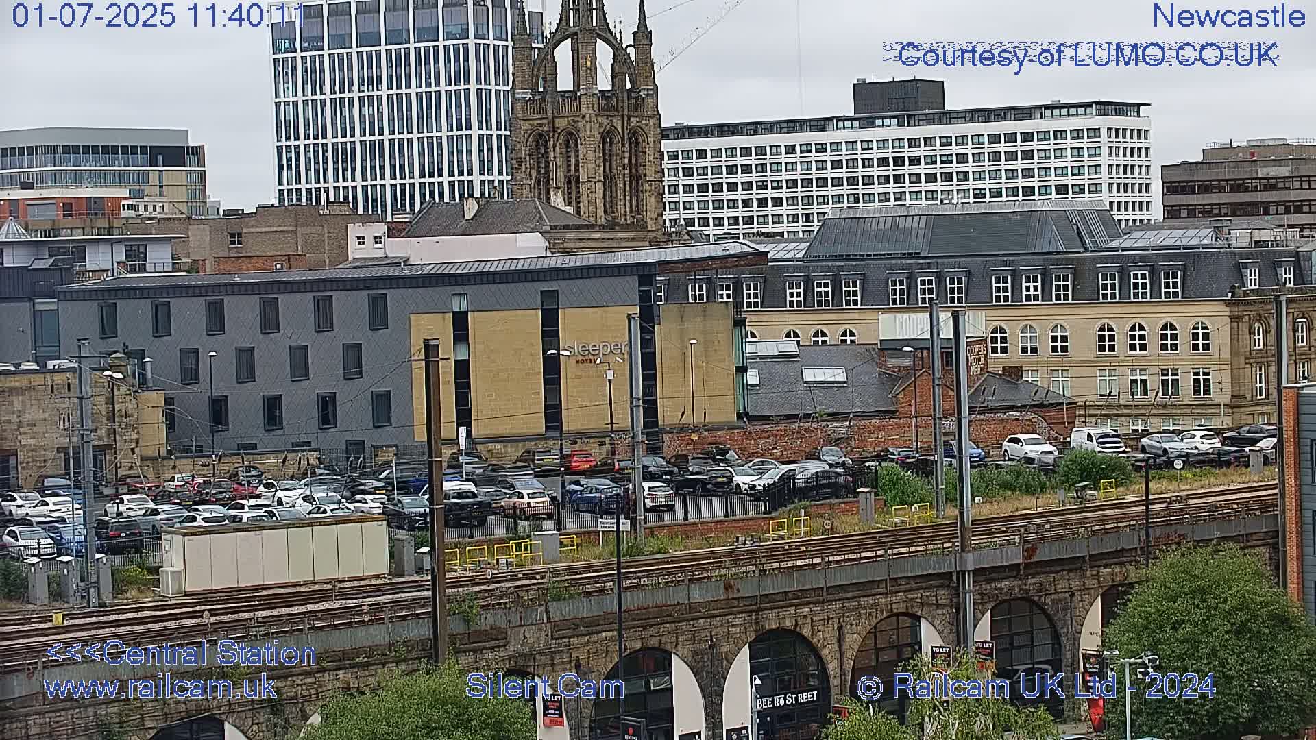 Newcastle upon Tyne Central Station Northeast Approach & Center Live Cam - Tyne and Wear, North East, England, United Kingdom