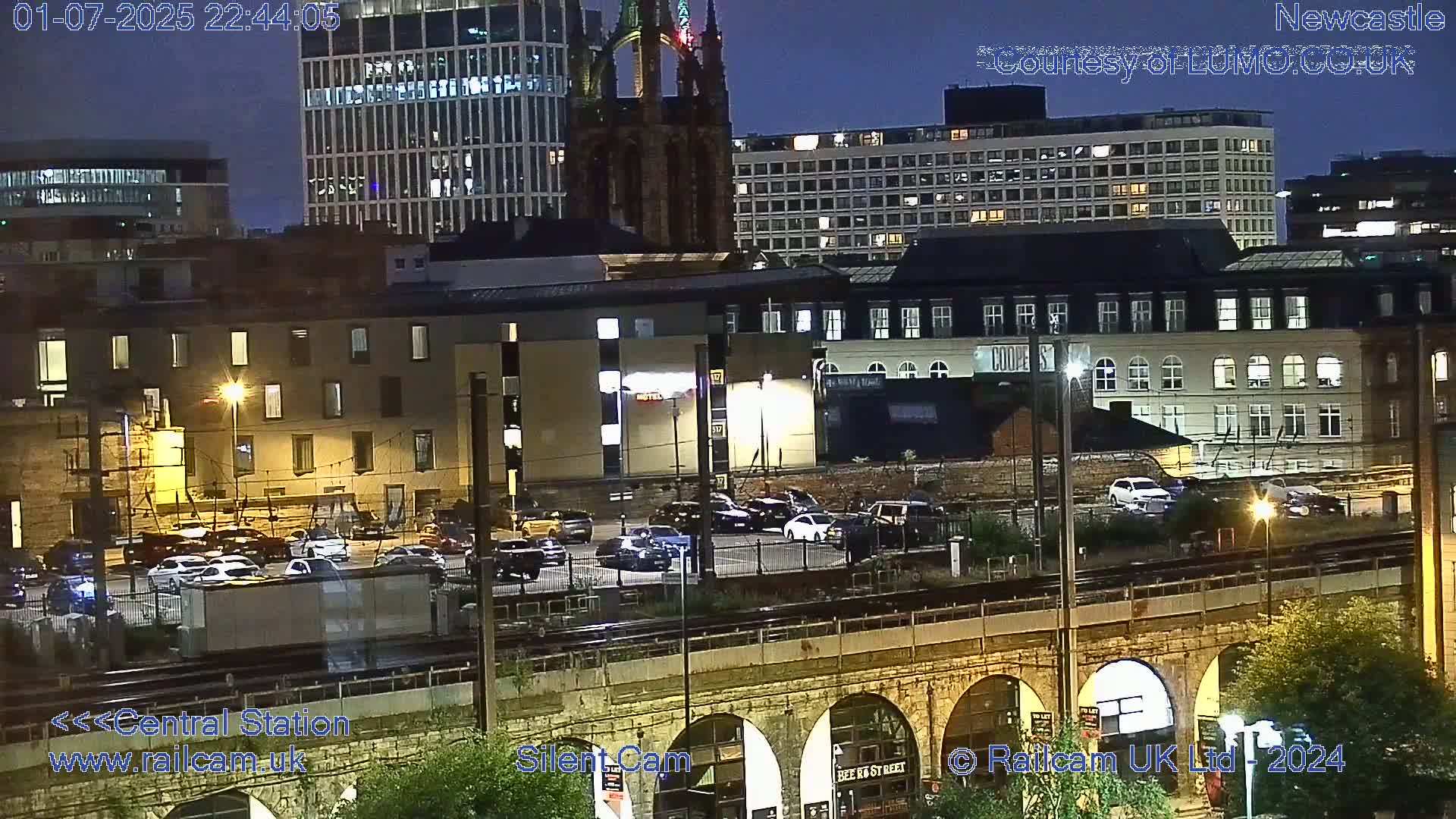 Newcastle upon Tyne Central Station Northeast Approach & Center Live Cam - Tyne and Wear, North East, England, United Kingdom