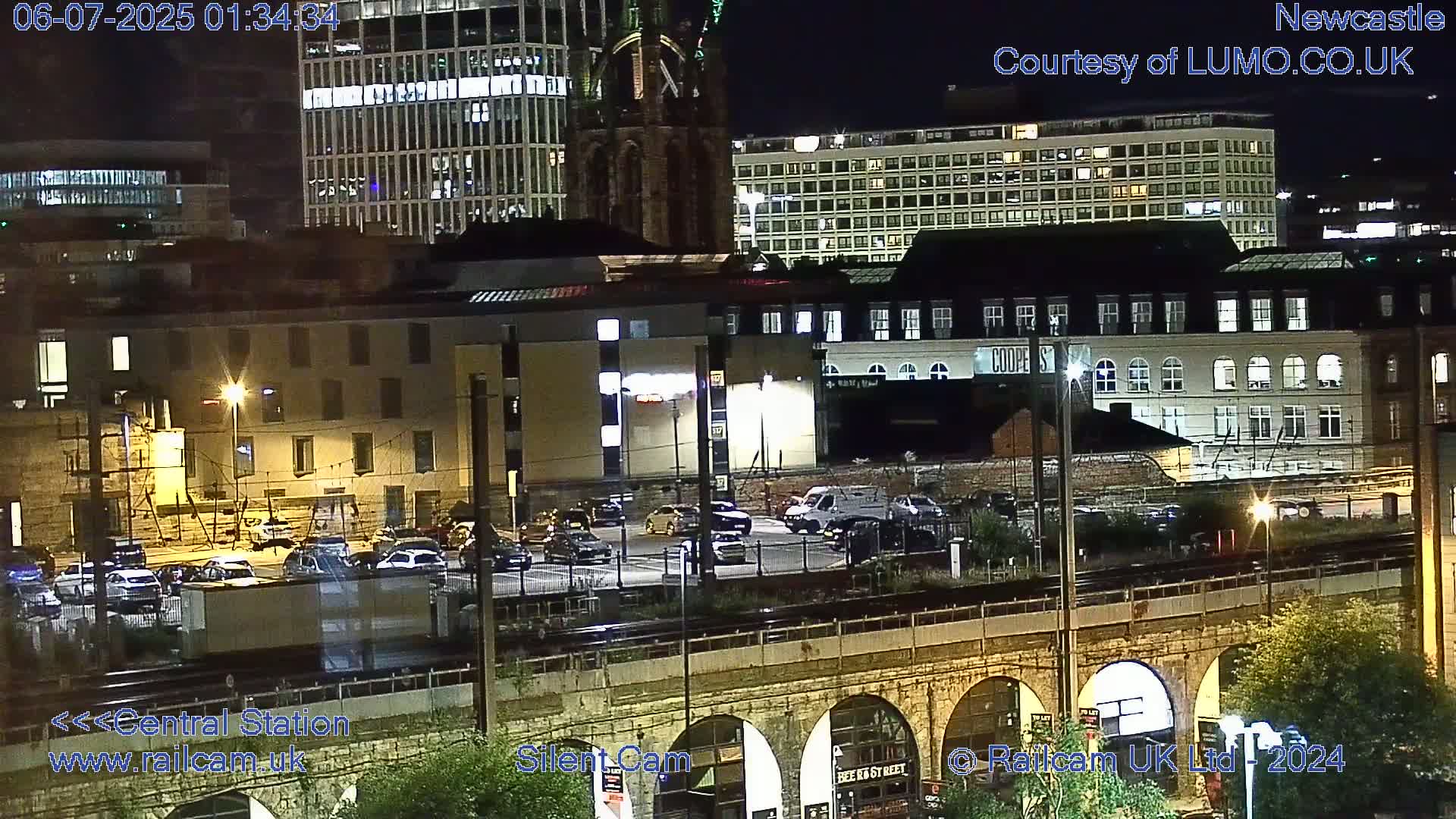Newcastle upon Tyne Central Station Northeast Approach & Center Live Cam - Tyne and Wear, North East, England, United Kingdom