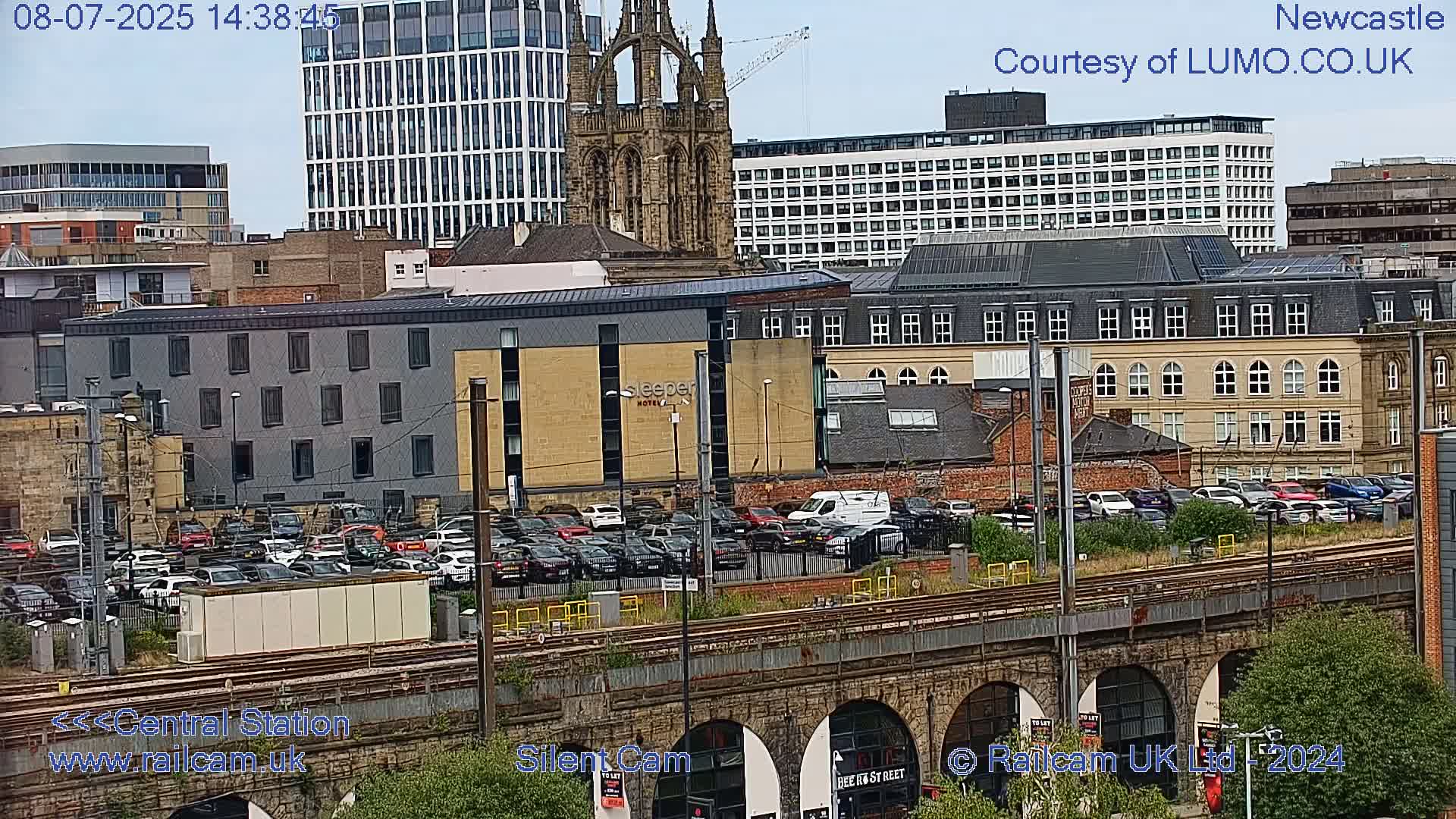 Newcastle upon Tyne Central Station Northeast Approach & Center Live Cam - Tyne and Wear, North East, England, United Kingdom
