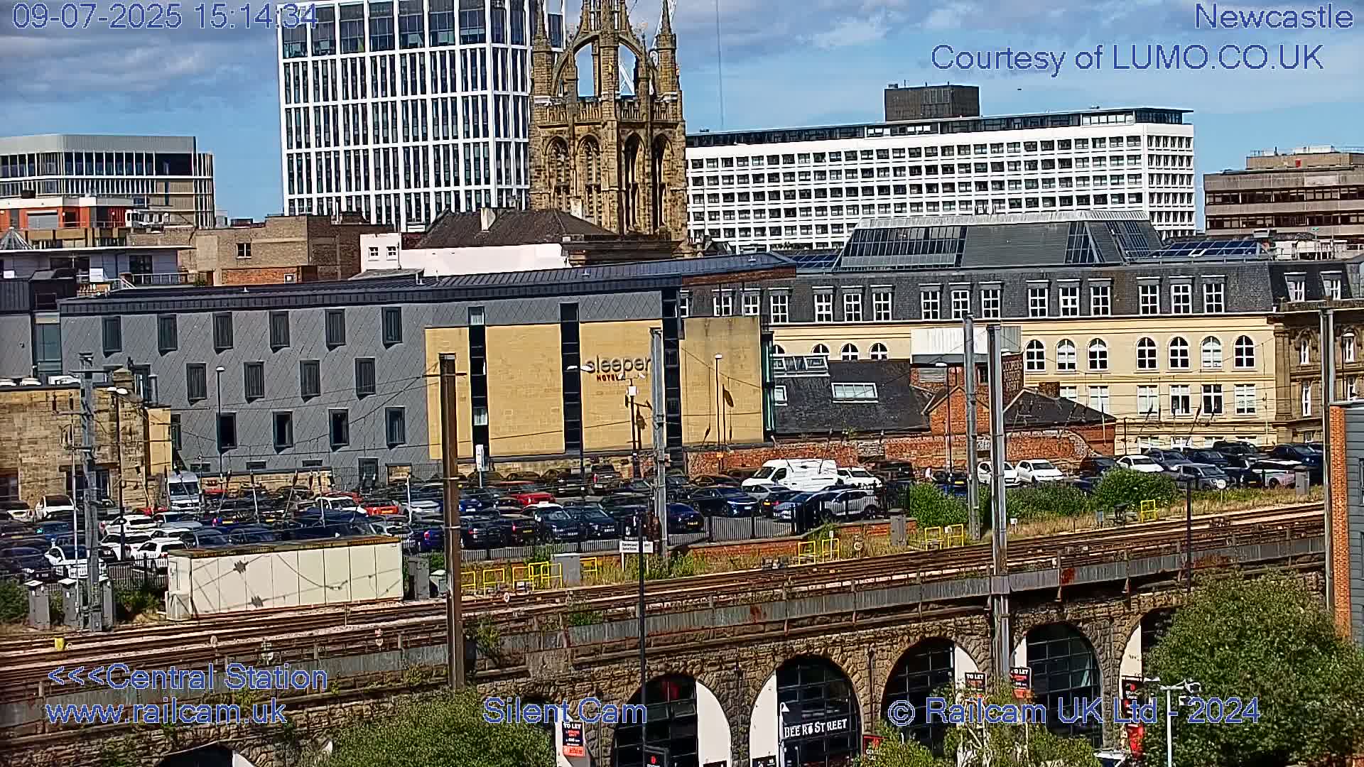 Newcastle upon Tyne Central Station Northeast Approach & Center Live Cam - Tyne and Wear, North East, England, United Kingdom