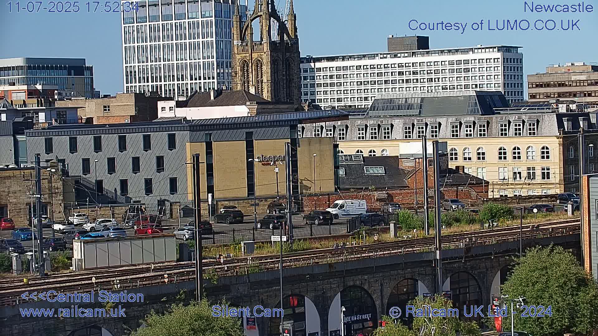Newcastle upon Tyne Central Station Northeast Approach & Center Live Cam - Tyne and Wear, North East, England, United Kingdom
