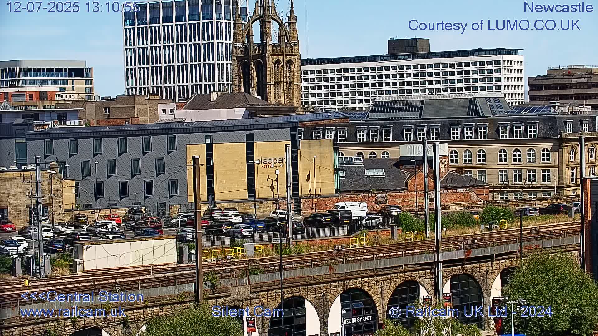 Newcastle upon Tyne Central Station Northeast Approach & Center Live Cam - Tyne and Wear, North East, England, United Kingdom