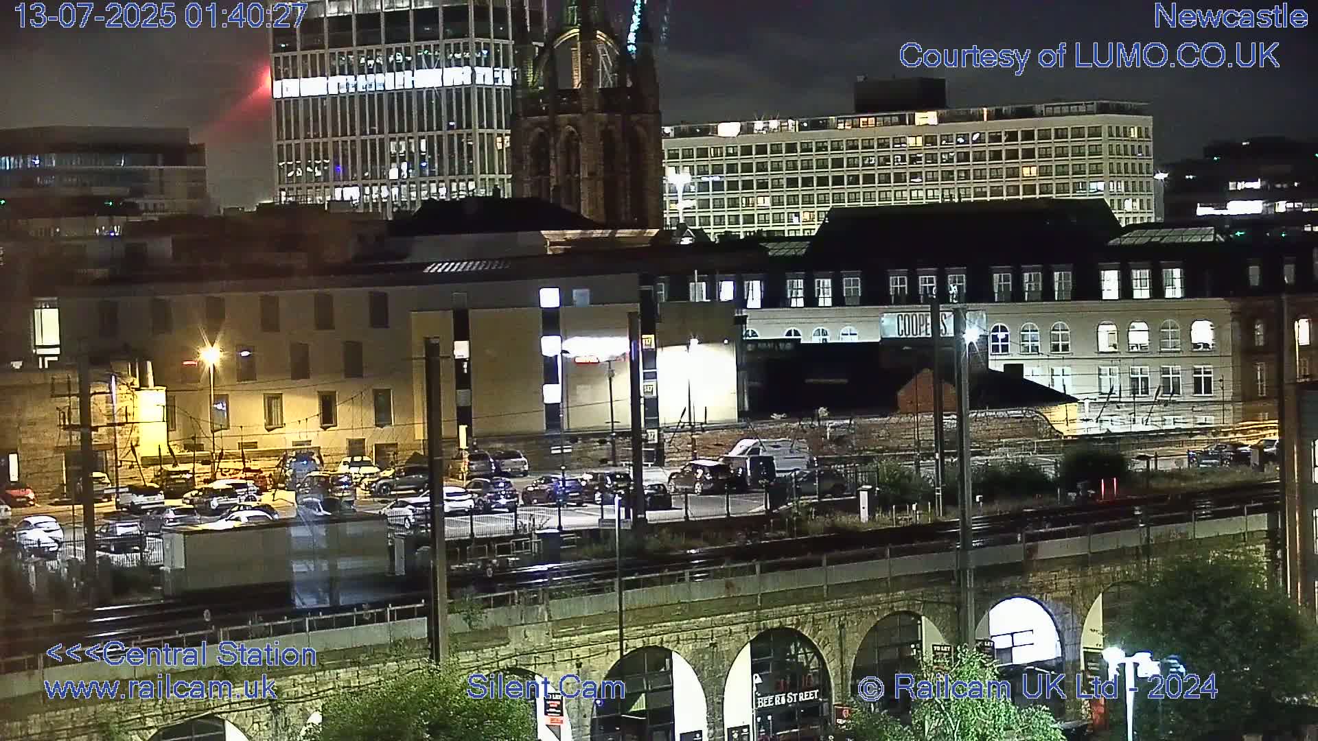 Newcastle upon Tyne Central Station Northeast Approach & Center Live Cam - Tyne and Wear, North East, England, United Kingdom