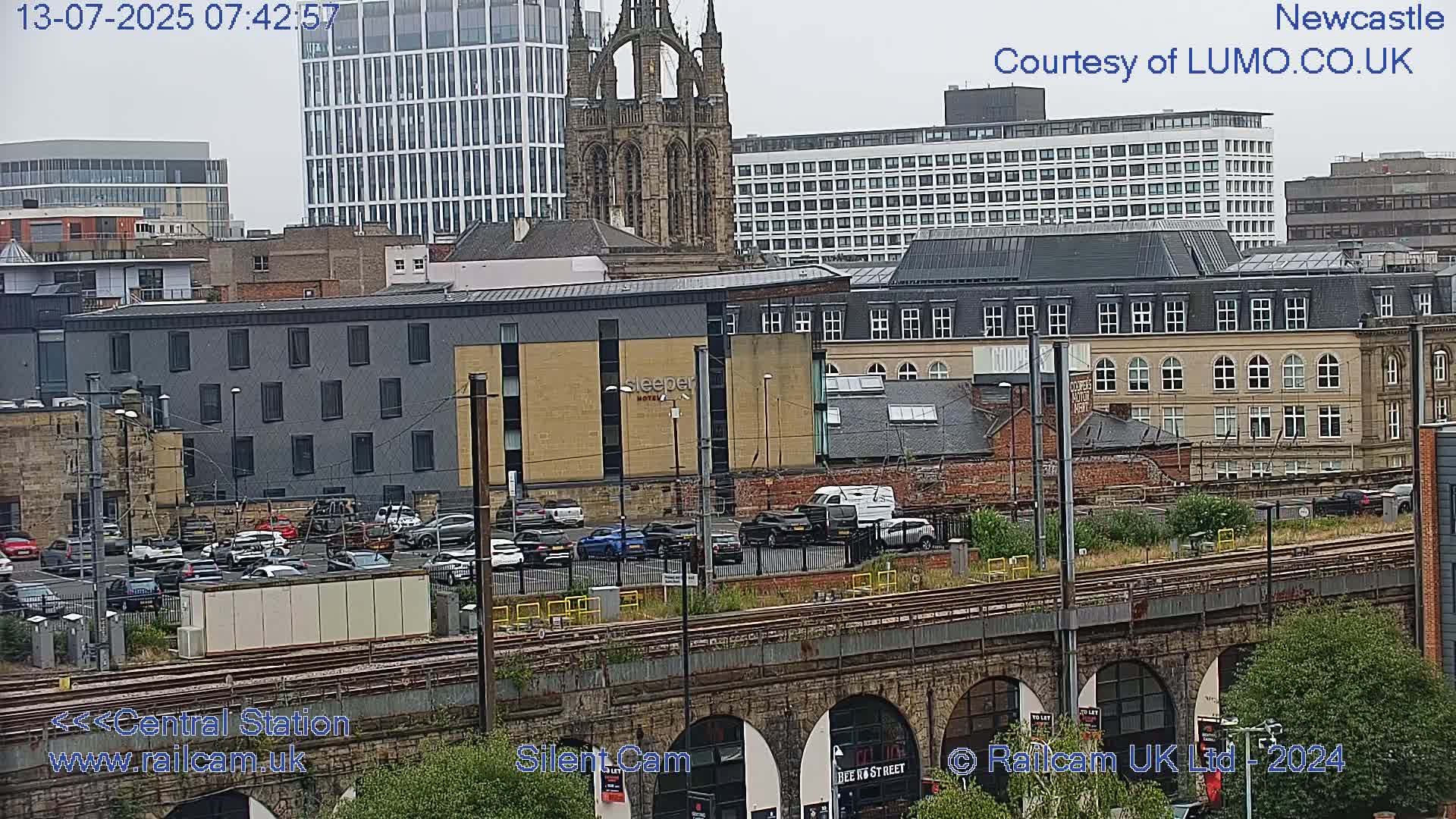 Newcastle upon Tyne Central Station Northeast Approach & Center Live Cam - Tyne and Wear, North East, England, United Kingdom
