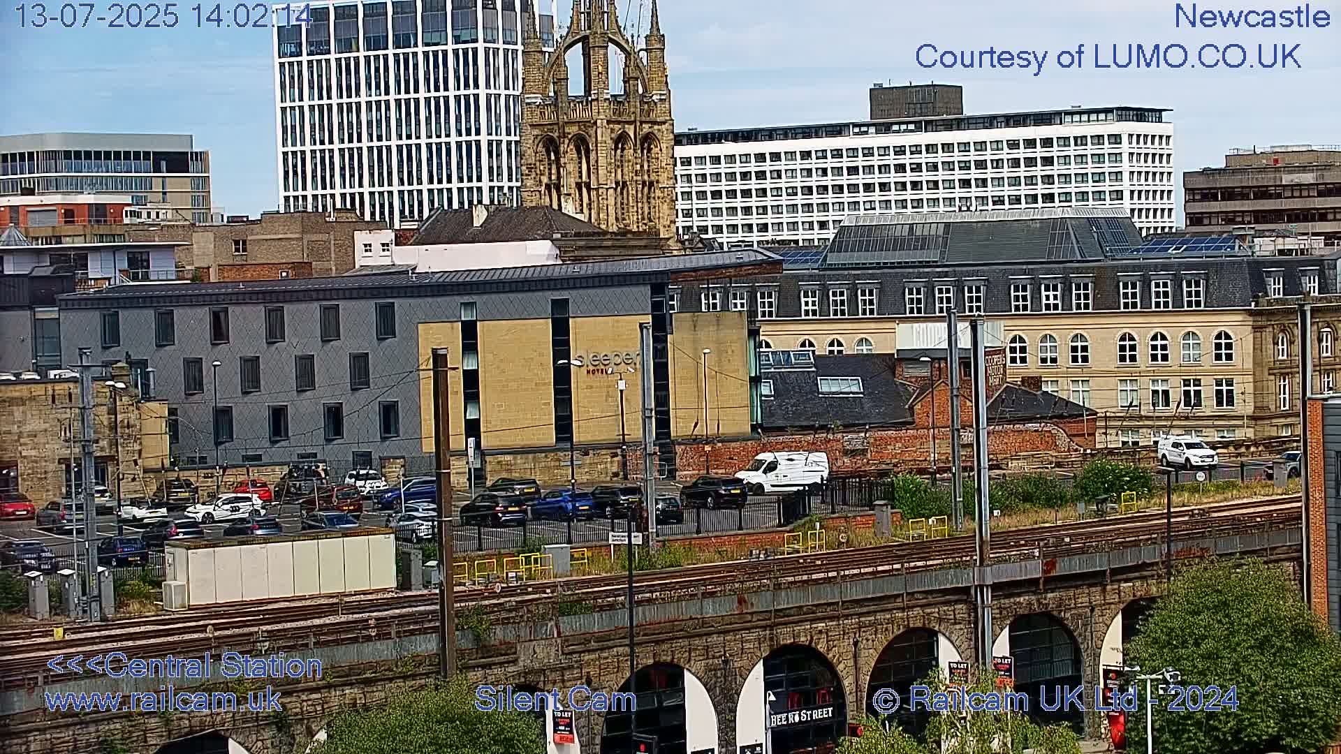 Newcastle upon Tyne Central Station Northeast Approach & Center Live Cam - Tyne and Wear, North East, England, United Kingdom