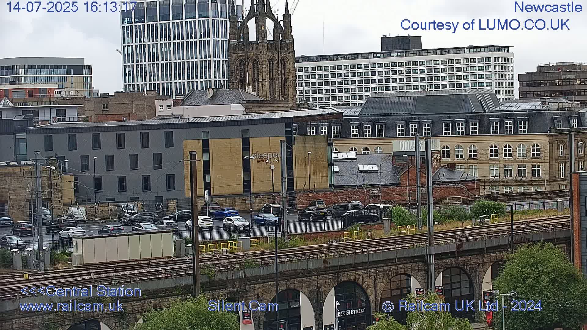 Newcastle upon Tyne Central Station Northeast Approach & Center Live Cam - Tyne and Wear, North East, England, United Kingdom
