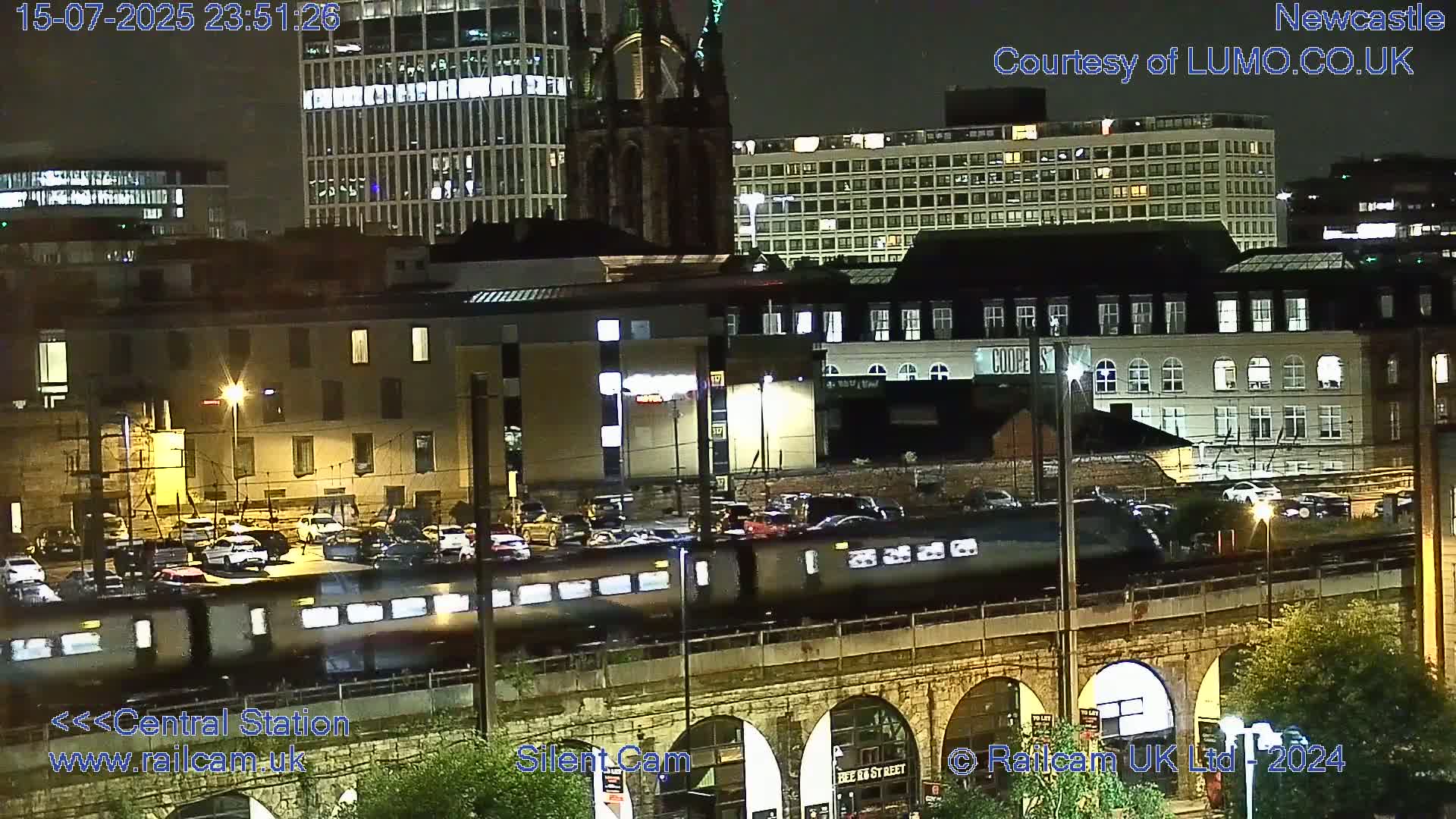 Newcastle upon Tyne Central Station Northeast Approach & Center Live Cam - Tyne and Wear, North East, England, United Kingdom