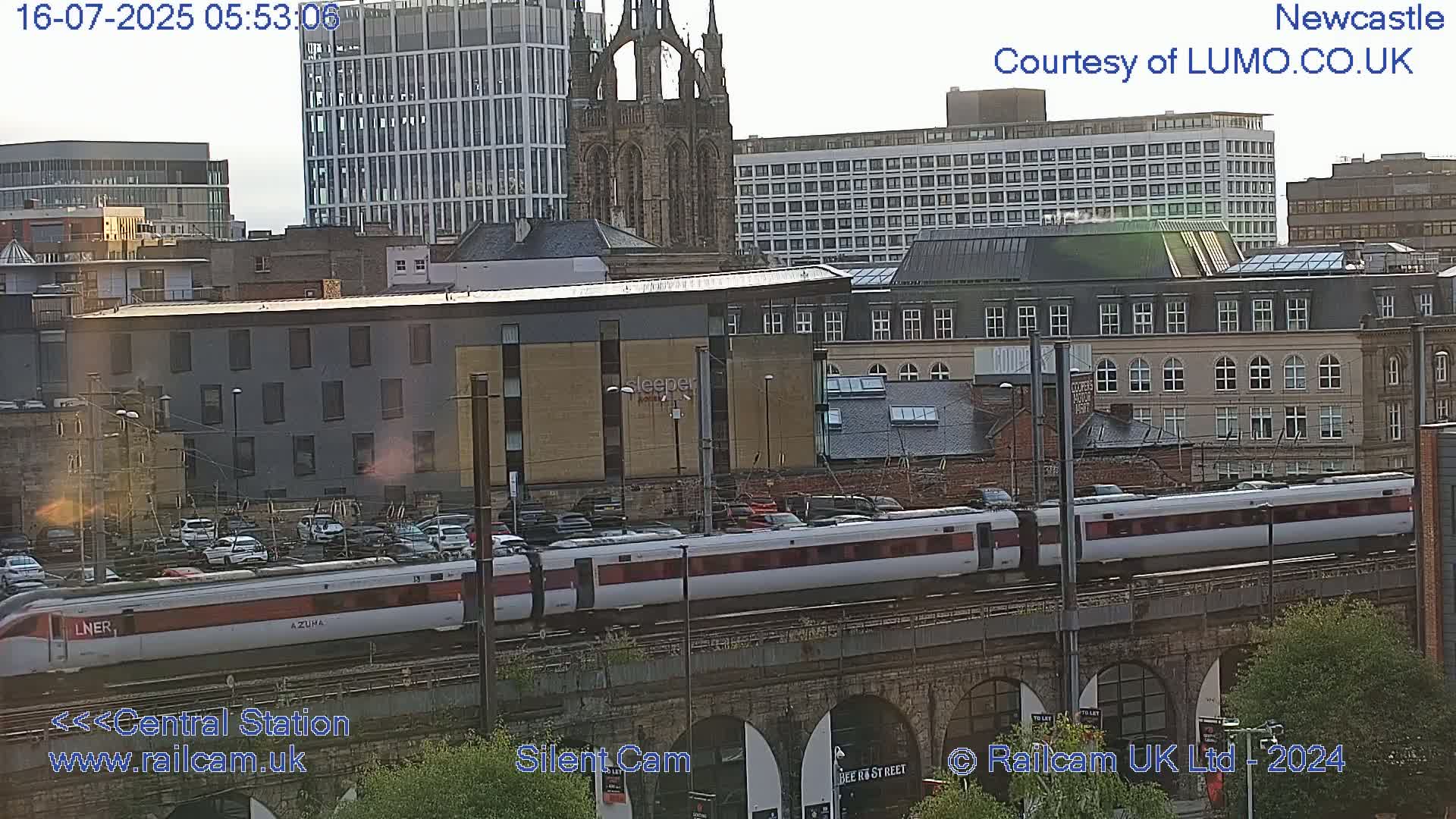 Newcastle upon Tyne Central Station Northeast Approach & Center Live Cam - Tyne and Wear, North East, England, United Kingdom