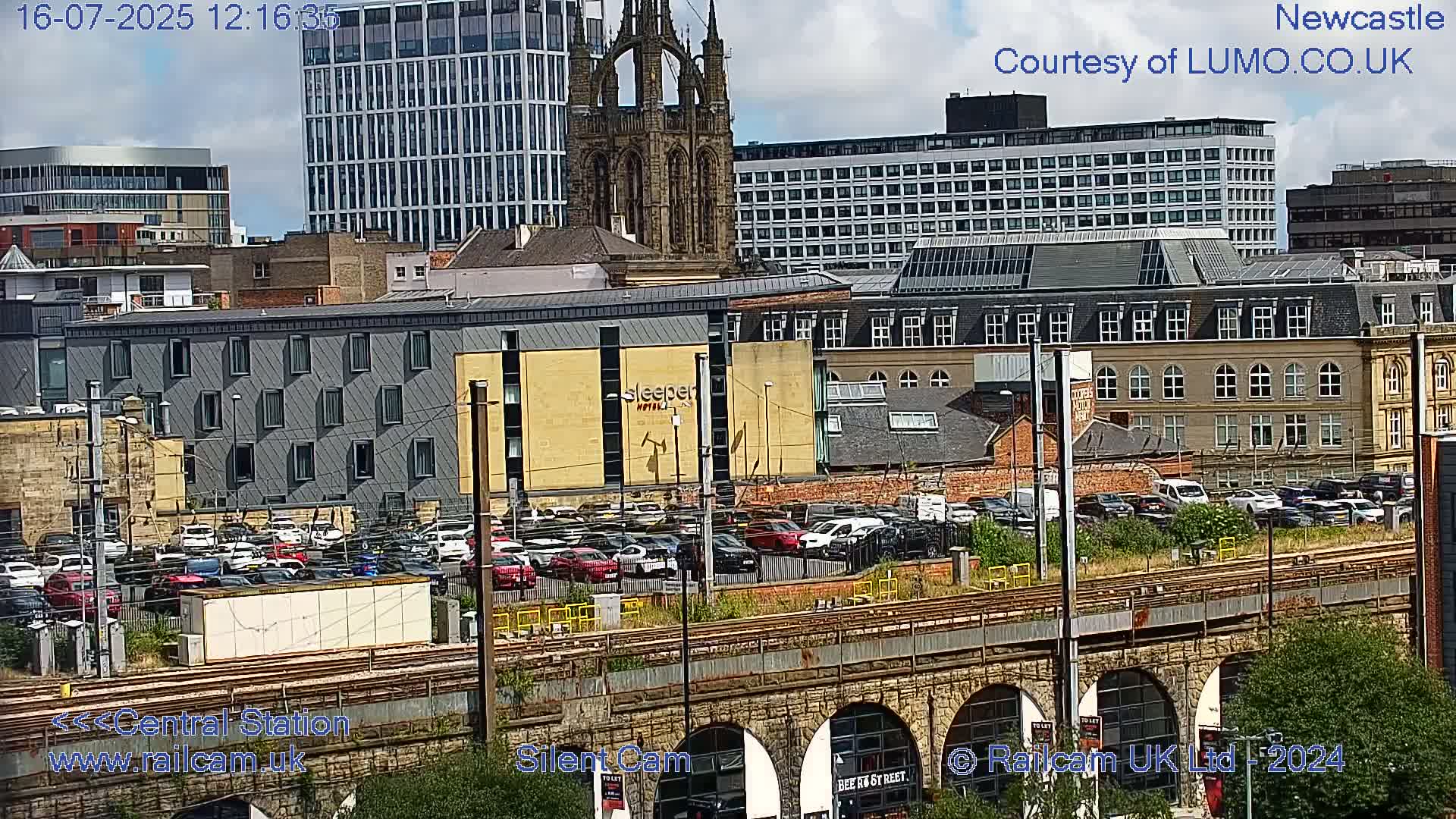 Newcastle upon Tyne Central Station Northeast Approach & Center Live Cam - Tyne and Wear, North East, England, United Kingdom