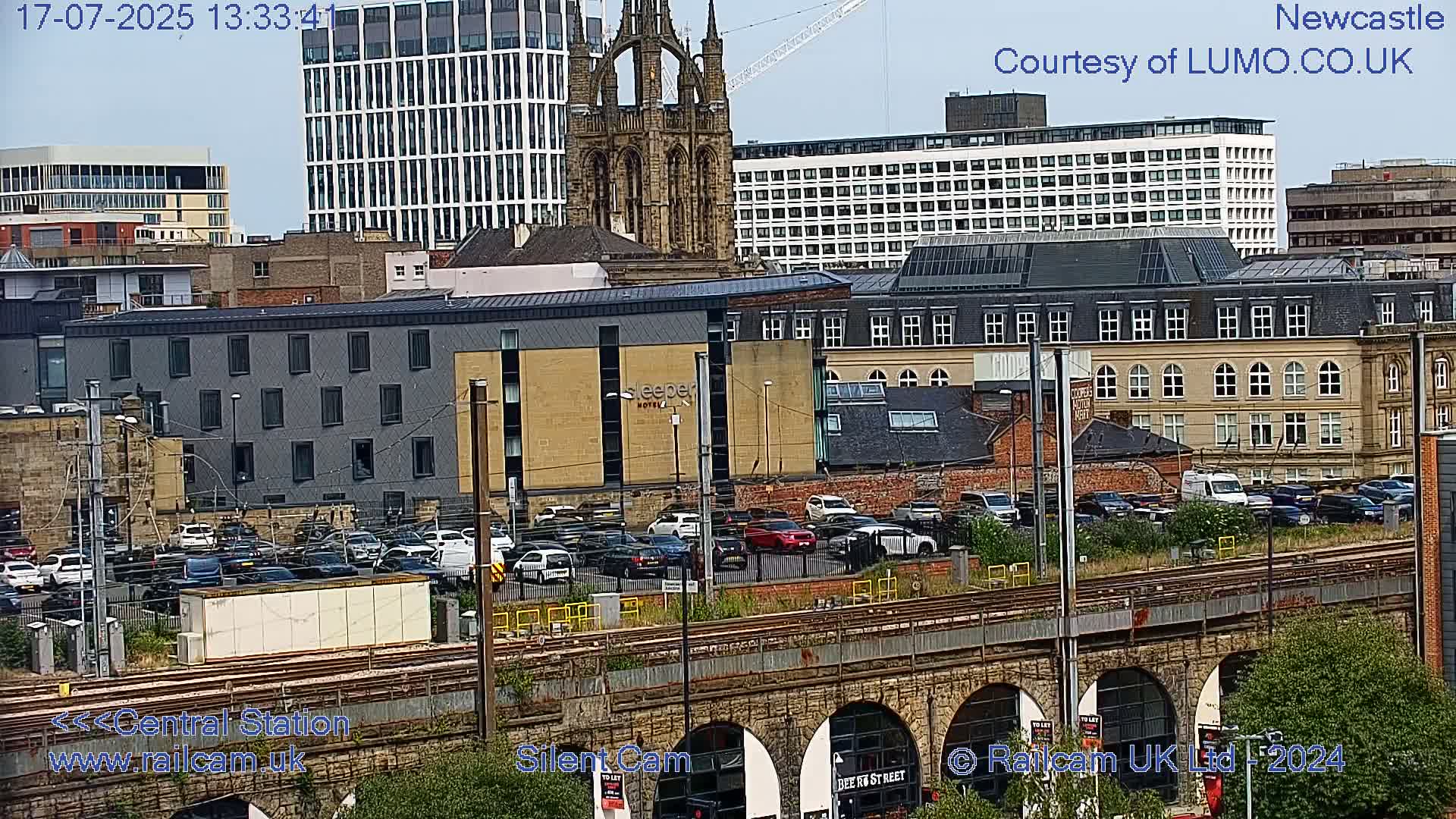 Newcastle upon Tyne Central Station Northeast Approach & Center Live Cam - Tyne and Wear, North East, England, United Kingdom