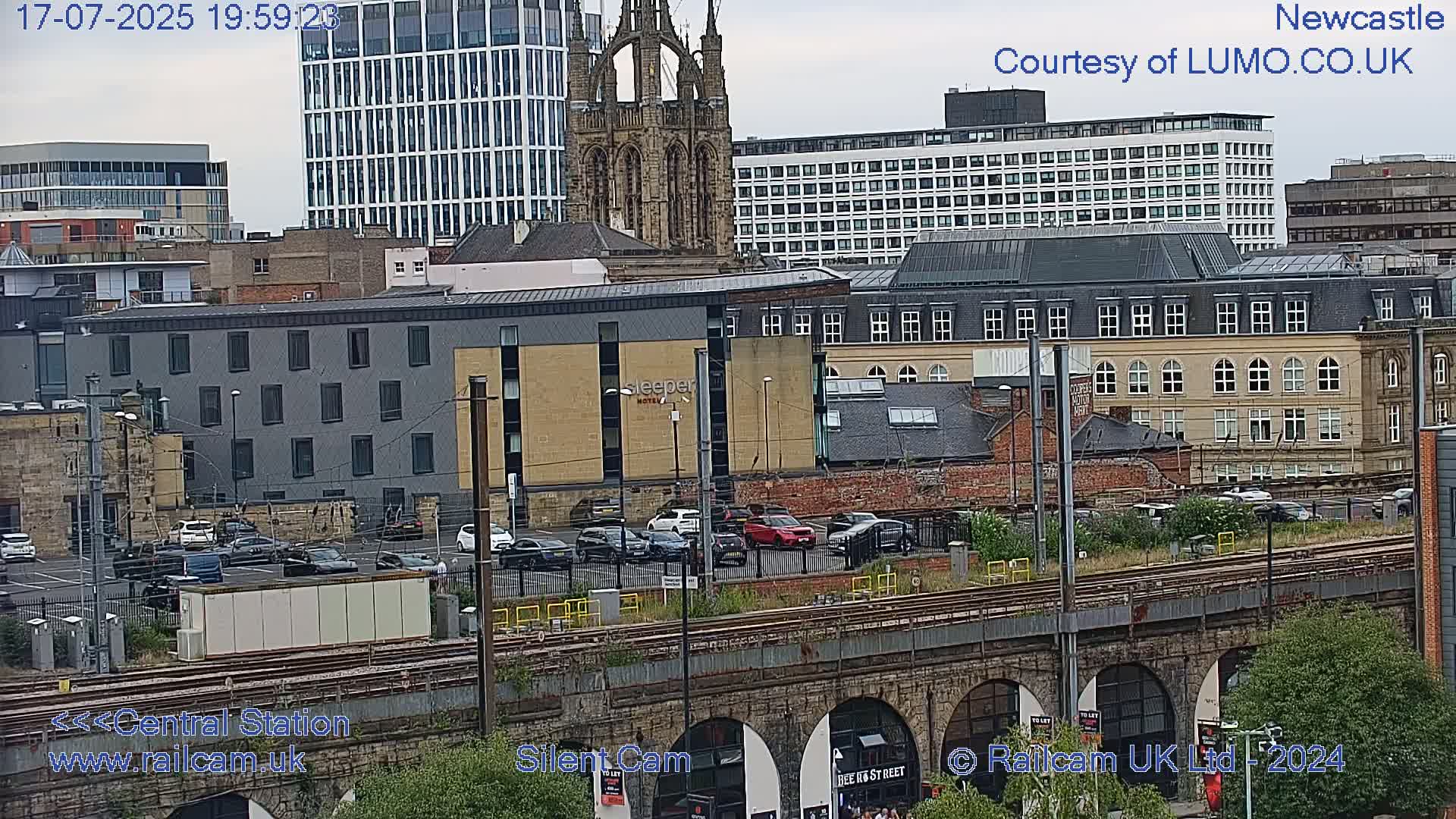Newcastle upon Tyne Central Station Northeast Approach & Center Live Cam - Tyne and Wear, North East, England, United Kingdom