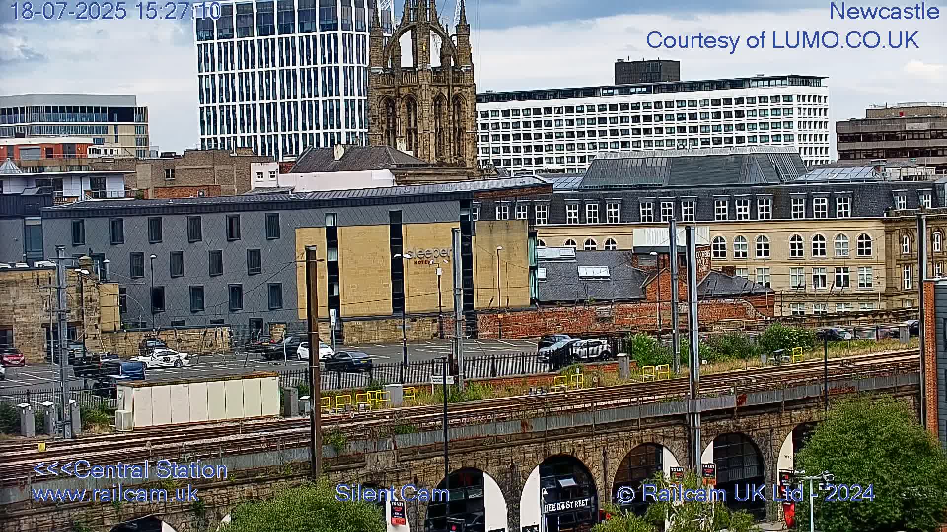 Newcastle upon Tyne Central Station Northeast Approach & Center Live Cam - Tyne and Wear, North East, England, United Kingdom