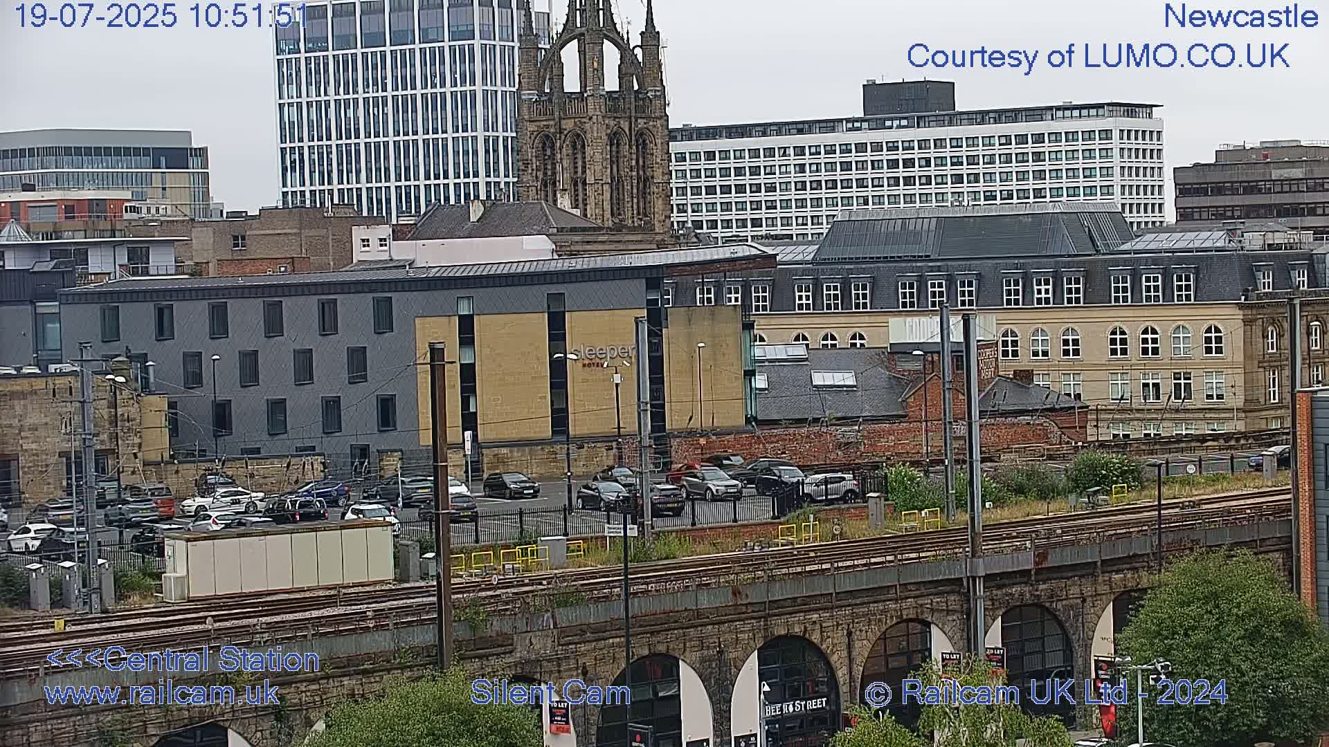 Newcastle upon Tyne Central Station Northeast Approach & Center Live Cam - Tyne and Wear, North East, England, United Kingdom