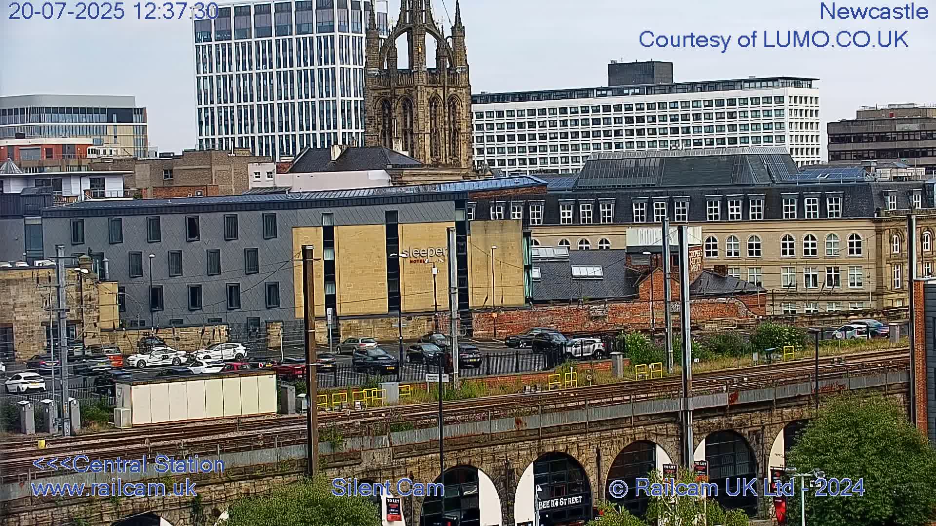 Newcastle upon Tyne Central Station Northeast Approach & Center Live Cam - Tyne and Wear, North East, England, United Kingdom