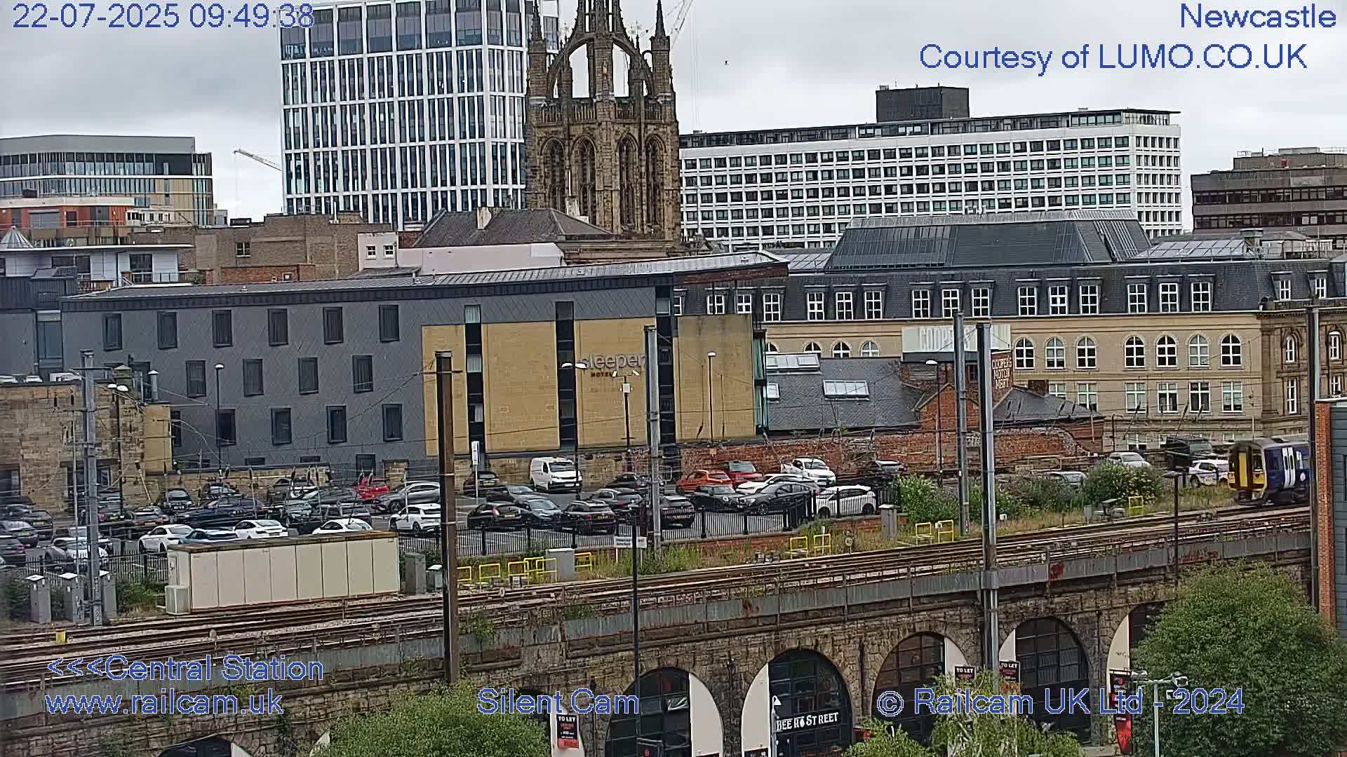 Newcastle upon Tyne Central Station Northeast Approach & Center Live Cam - Tyne and Wear, North East, England, United Kingdom