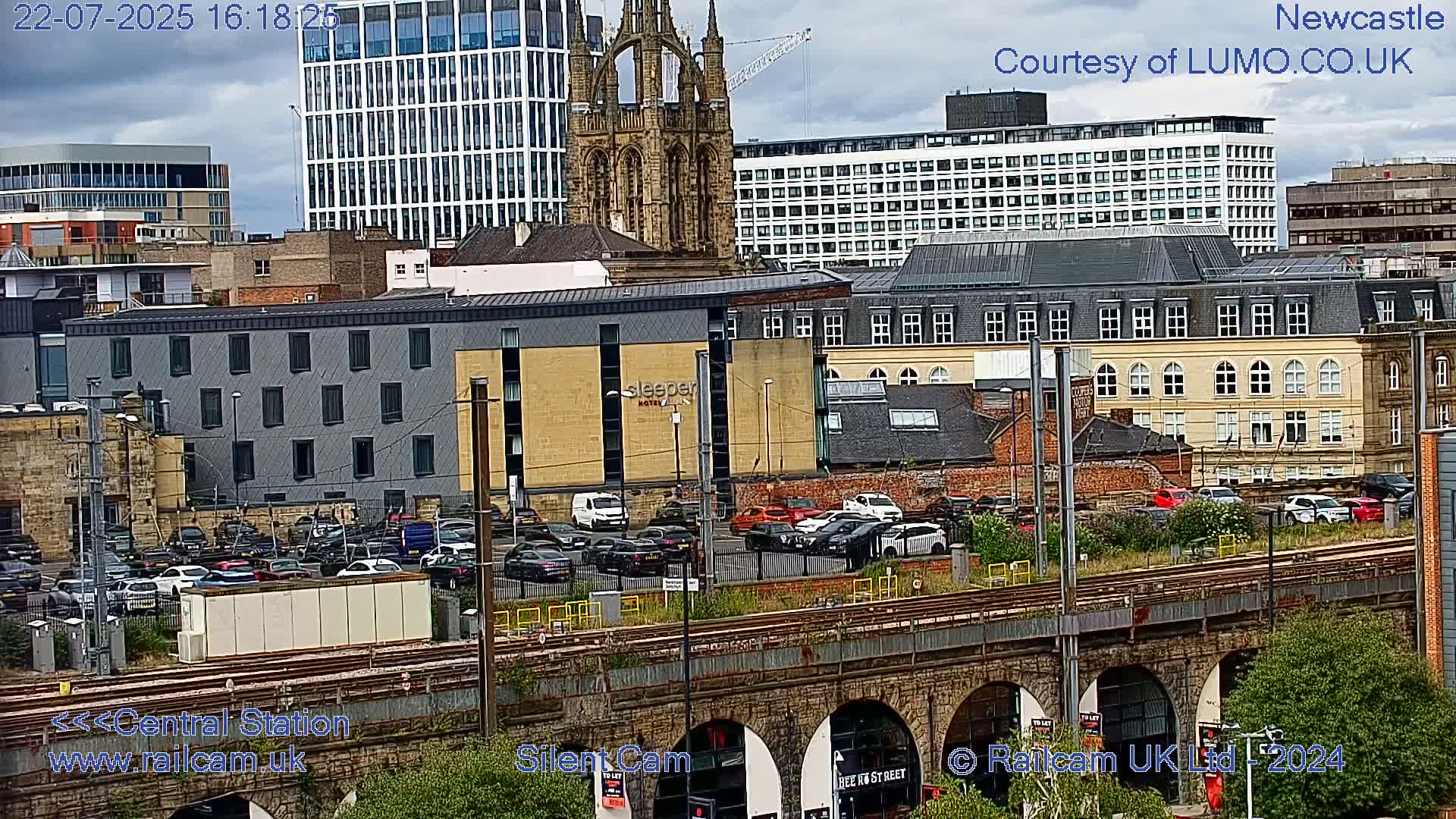 Newcastle upon Tyne Central Station Northeast Approach & Center Live Cam - Tyne and Wear, North East, England, United Kingdom