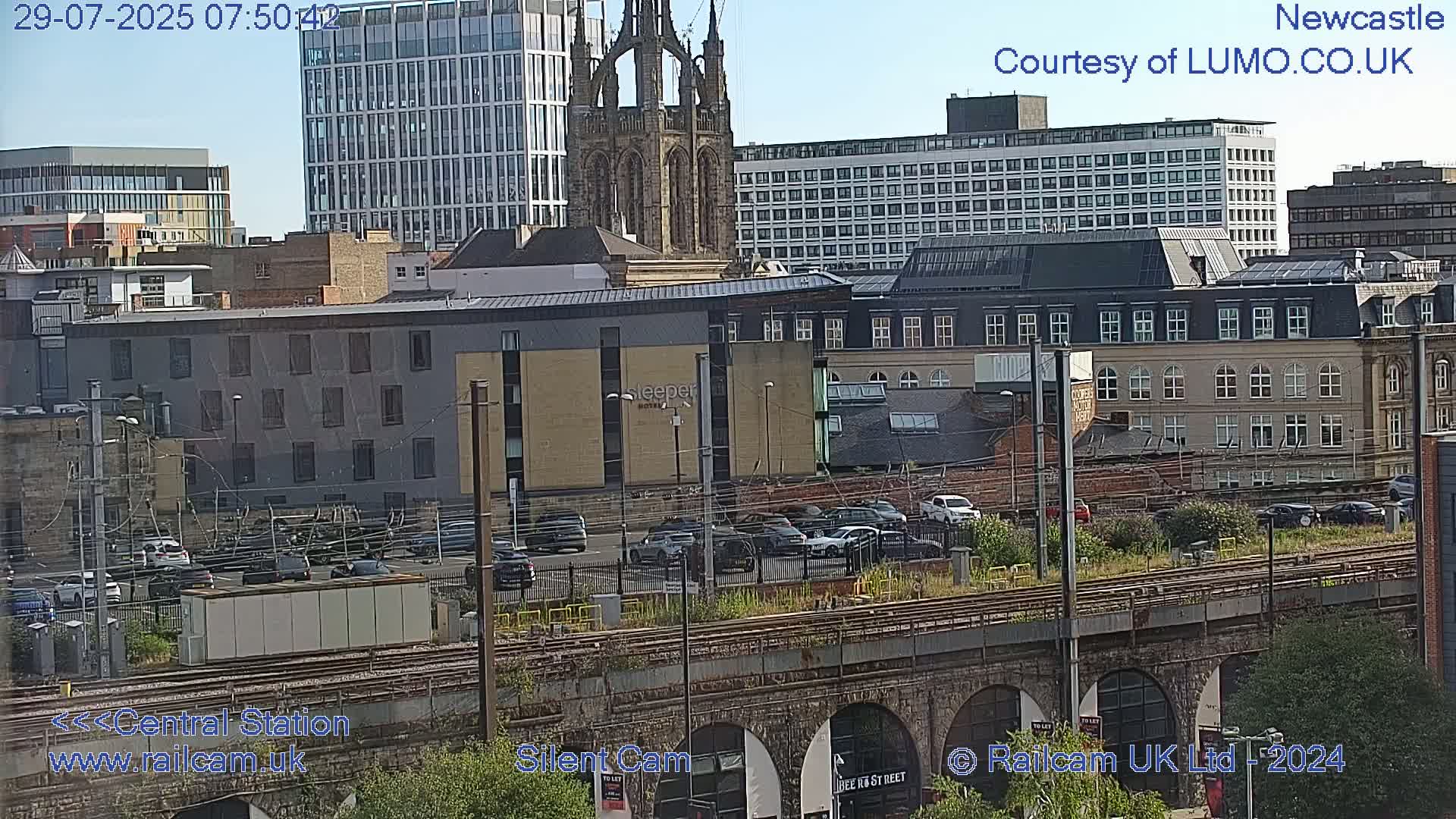 Newcastle upon Tyne Central Station Northeast Approach & Center Live Cam - Tyne and Wear, North East, England, United Kingdom