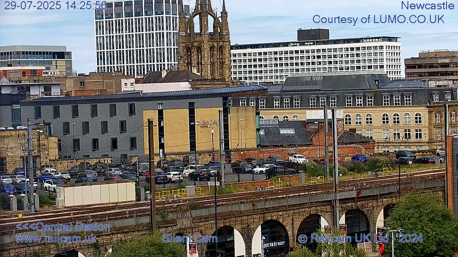 Newcastle upon Tyne Central Station Northeast Approach & Center Live Cam - Tyne and Wear, North East, England, United Kingdom