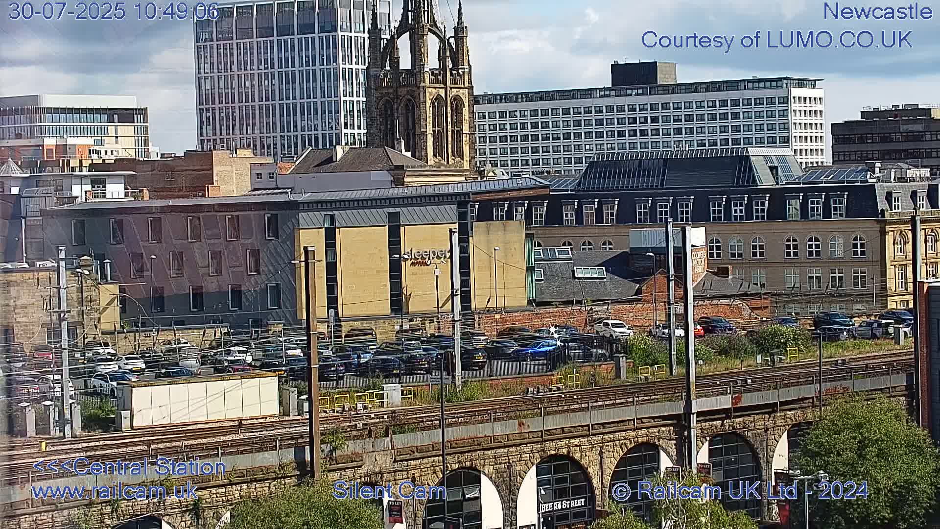 Newcastle upon Tyne Central Station Northeast Approach & Center Live Cam - Tyne and Wear, North East, England, United Kingdom