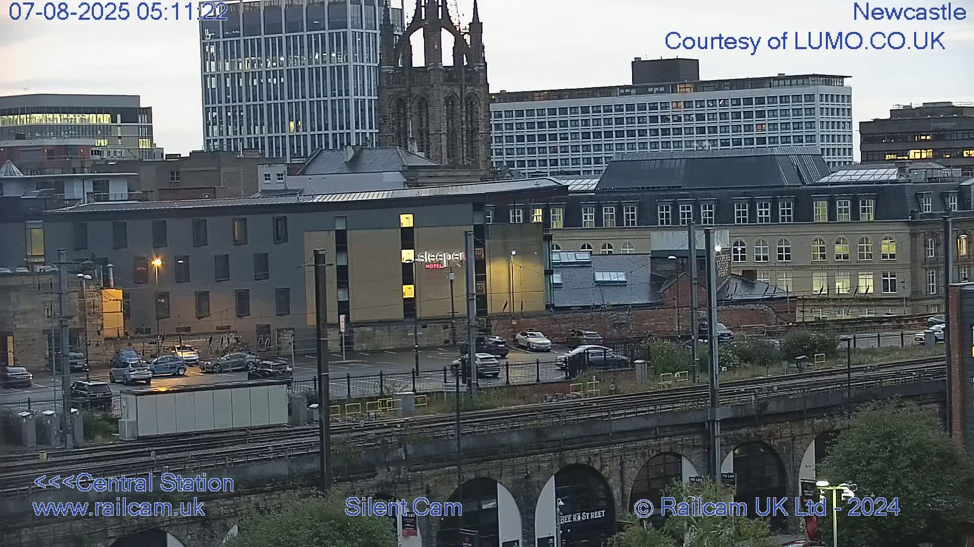 Newcastle upon Tyne Central Station Northeast Approach & Center Live Cam - Tyne and Wear, North East, England, United Kingdom
