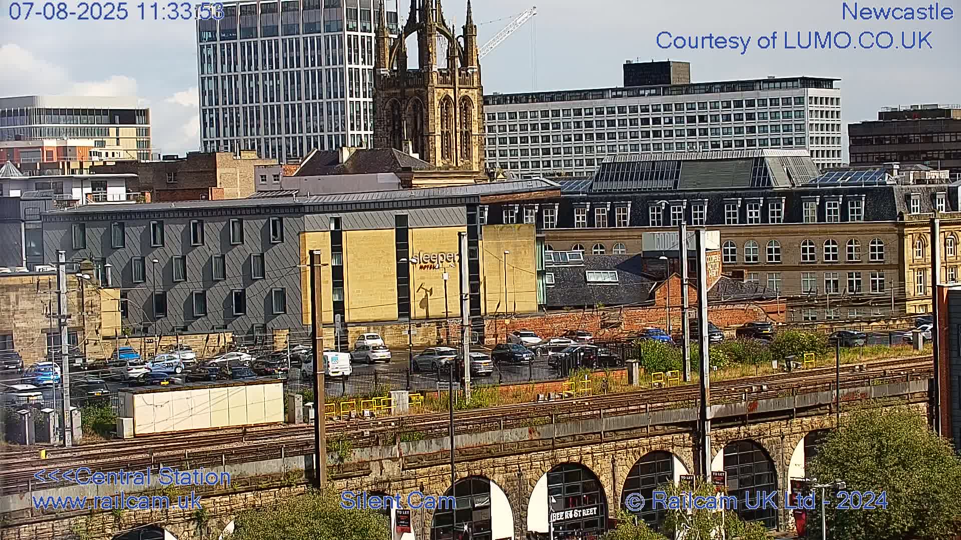 Newcastle upon Tyne Central Station Northeast Approach & Center Live Cam - Tyne and Wear, North East, England, United Kingdom