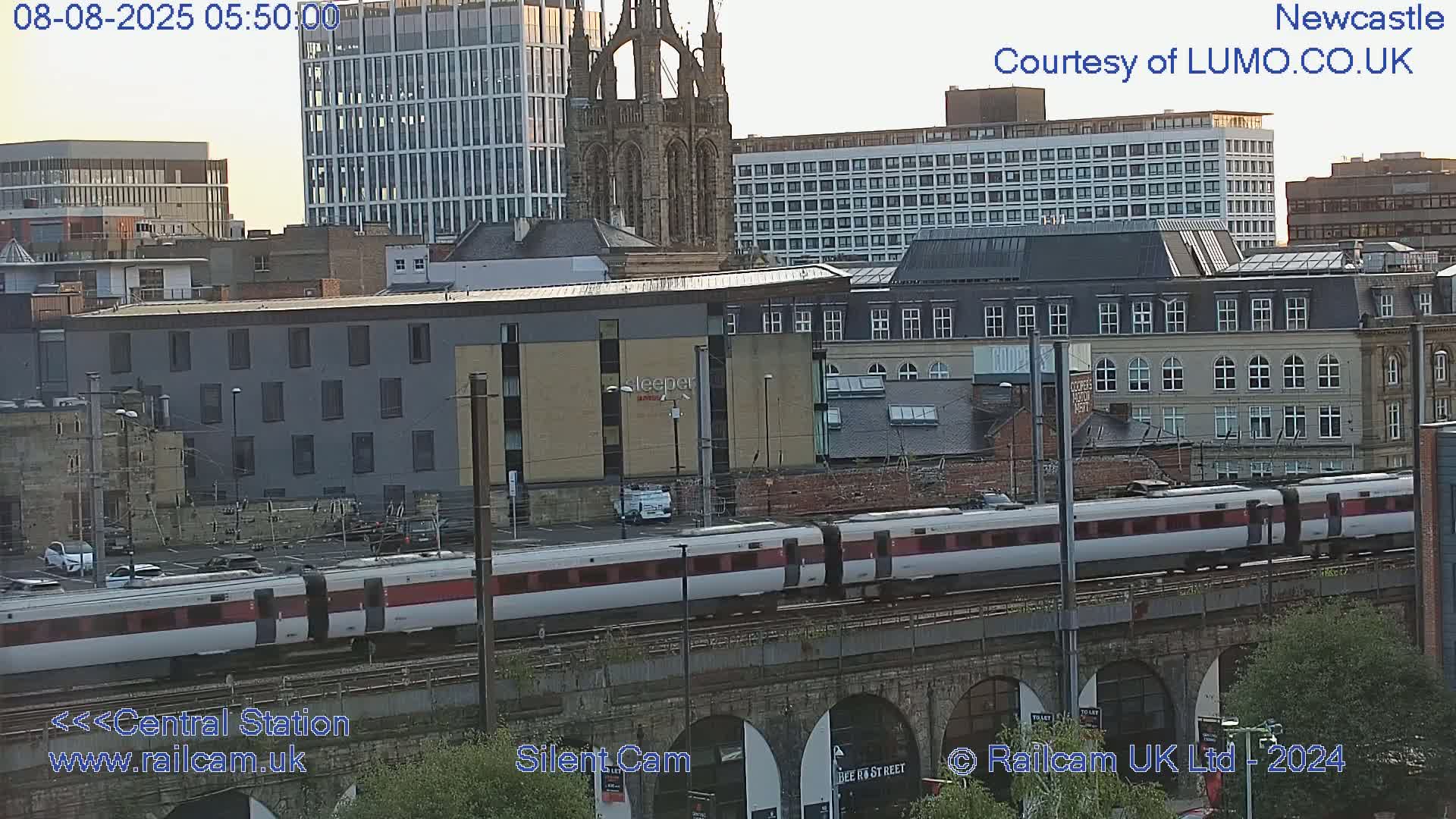 Newcastle upon Tyne Central Station Northeast Approach & Center Live Cam - Tyne and Wear, North East, England, United Kingdom