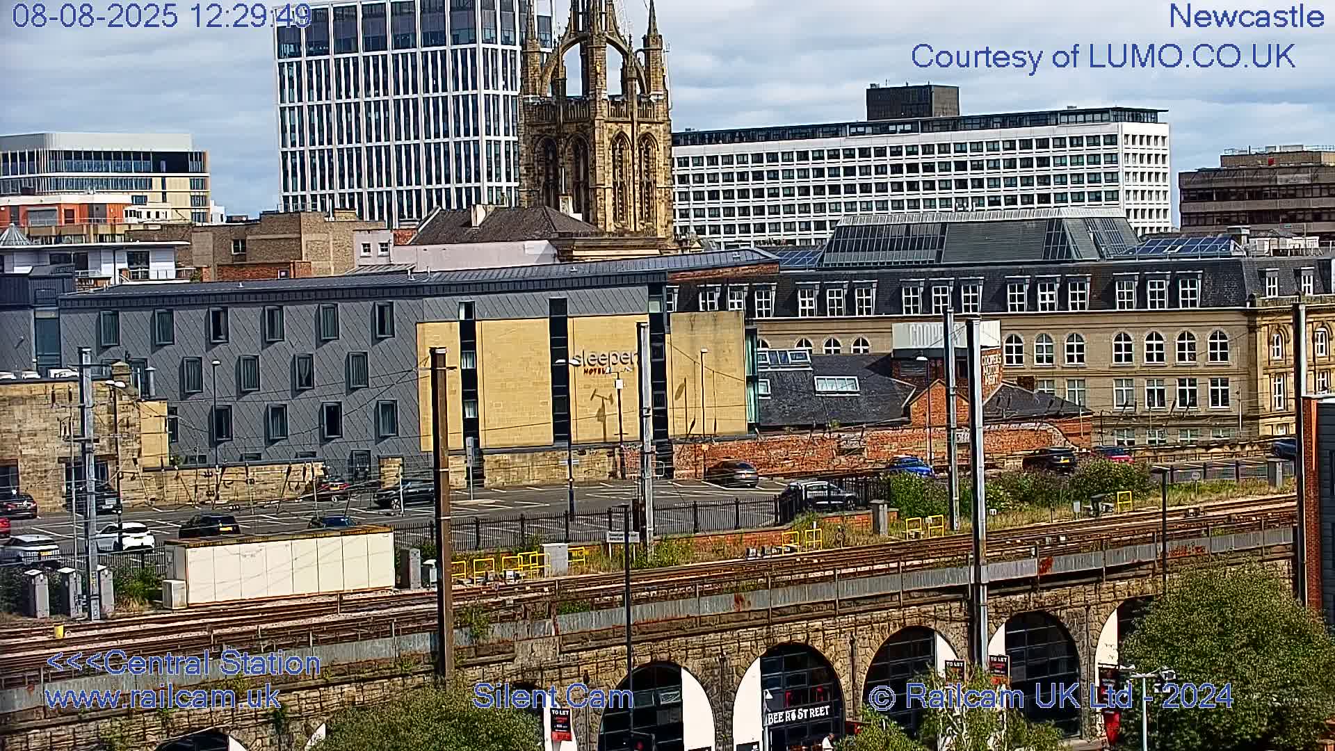 Newcastle upon Tyne Central Station Northeast Approach & Center Live Cam - Tyne and Wear, North East, England, United Kingdom