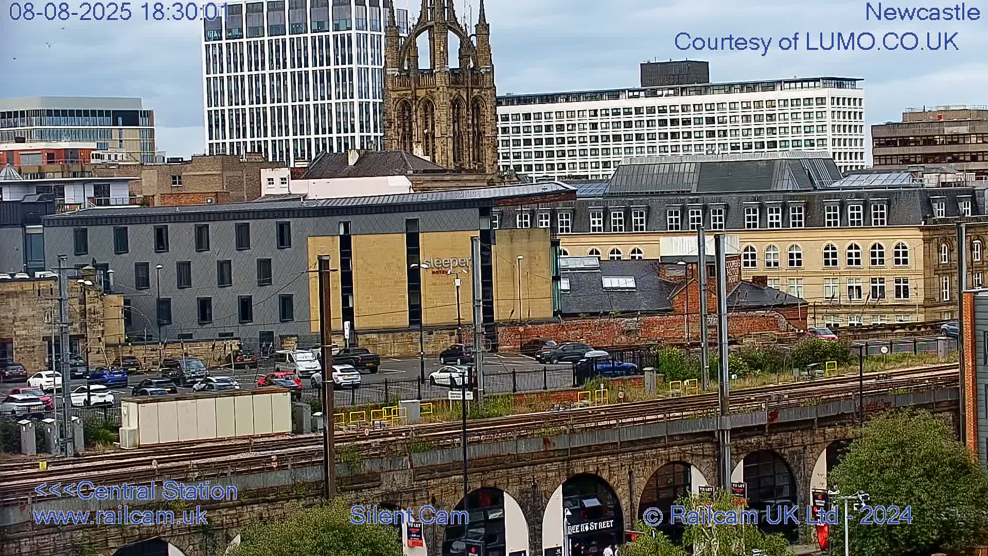 Newcastle upon Tyne Central Station Northeast Approach & Center Live Cam - Tyne and Wear, North East, England, United Kingdom