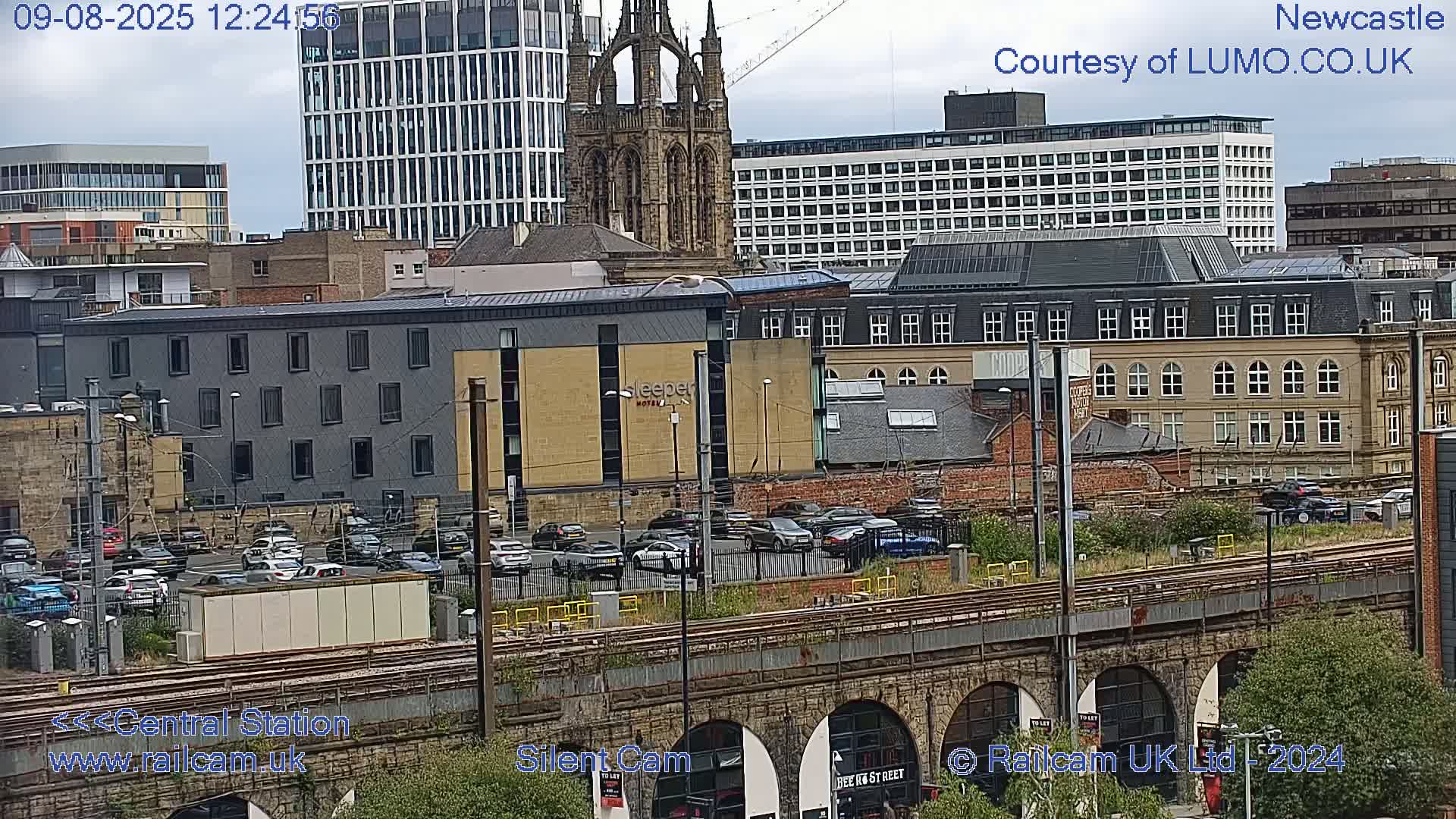Newcastle upon Tyne Central Station Northeast Approach & Center Live Cam - Tyne and Wear, North East, England, United Kingdom