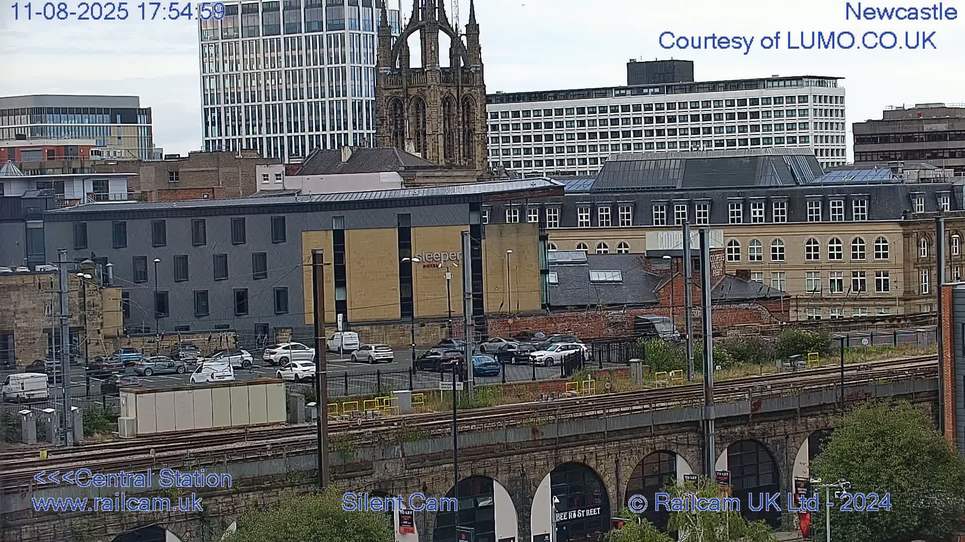 Newcastle upon Tyne Central Station Northeast Approach & Center Live Cam - Tyne and Wear, North East, England, United Kingdom