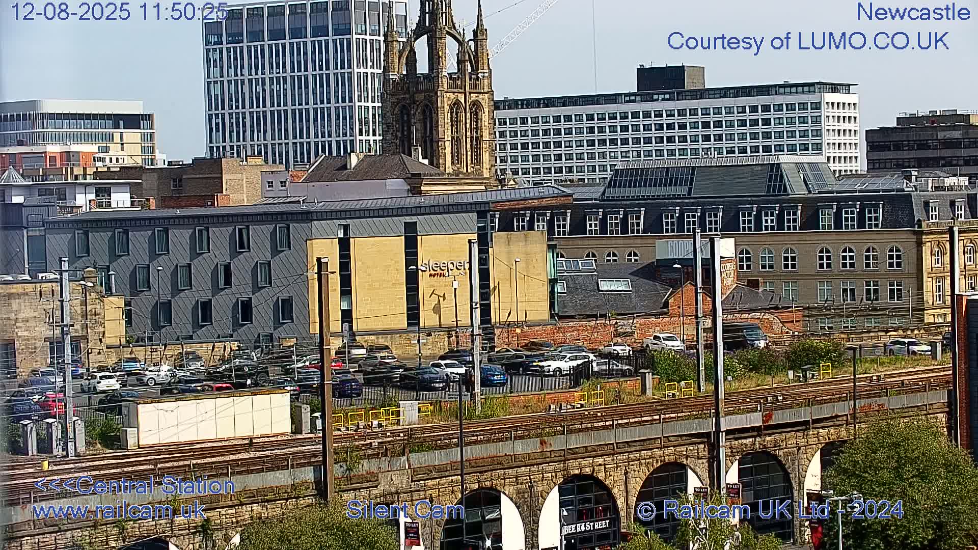Newcastle upon Tyne Central Station Northeast Approach & Center Live Cam - Tyne and Wear, North East, England, United Kingdom