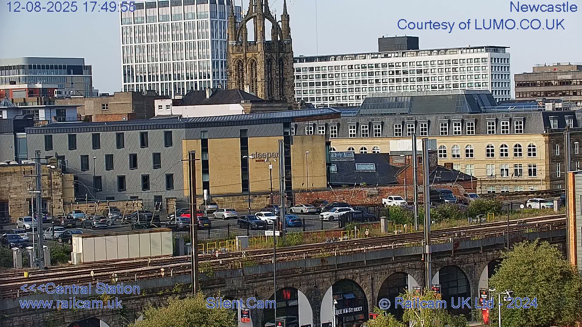 Newcastle upon Tyne Central Station Northeast Approach & Center Live Cam - Tyne and Wear, North East, England, United Kingdom