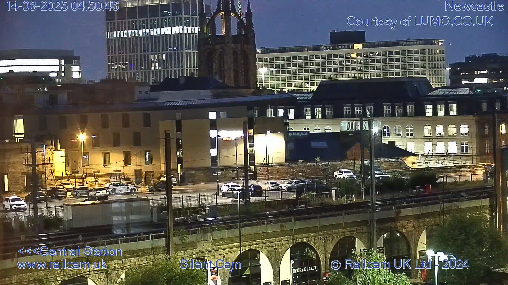 Newcastle upon Tyne Central Station Northeast Approach & Center Live Cam - Tyne and Wear, North East, England, United Kingdom