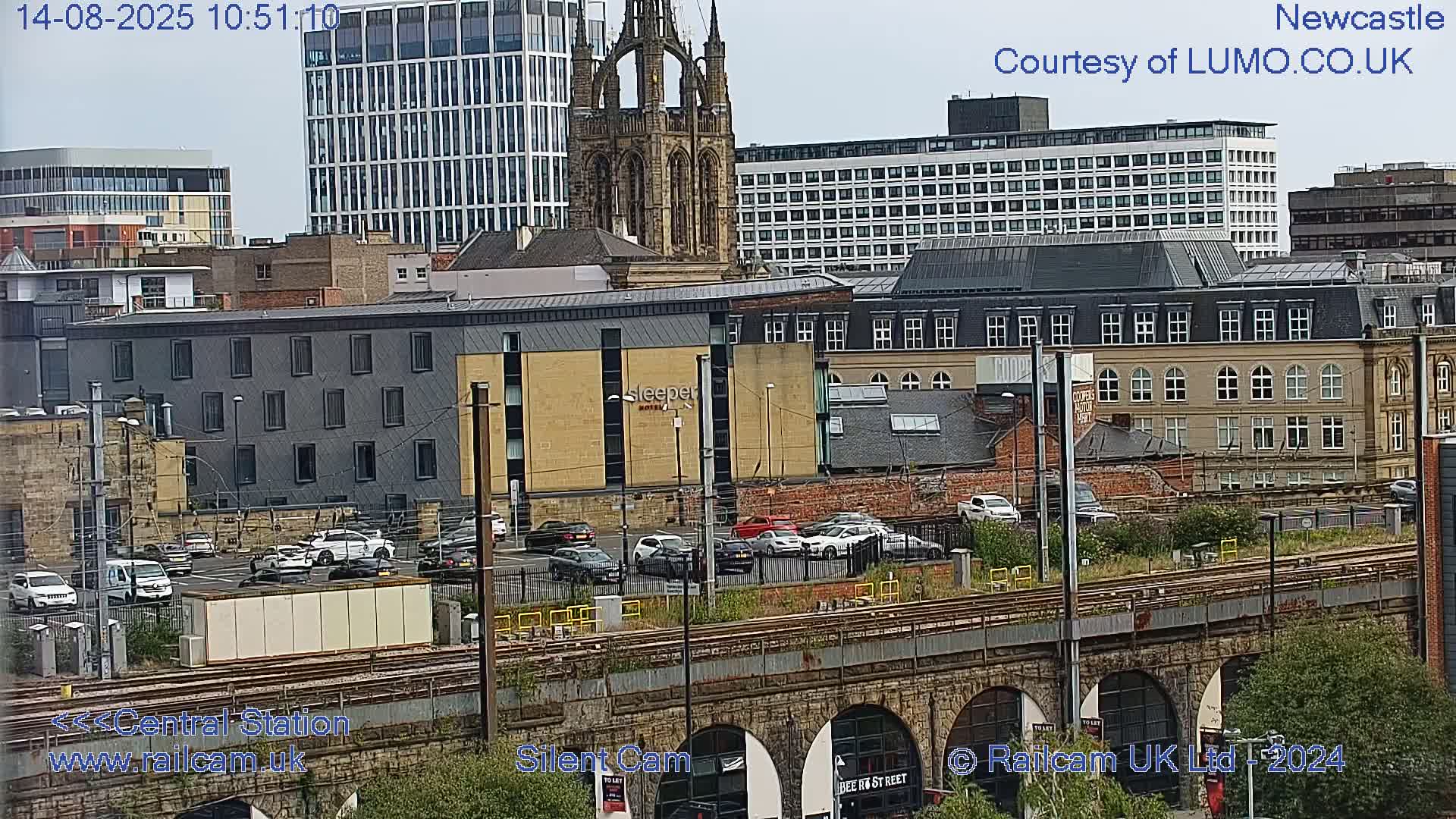Newcastle upon Tyne Central Station Northeast Approach & Center Live Cam - Tyne and Wear, North East, England, United Kingdom