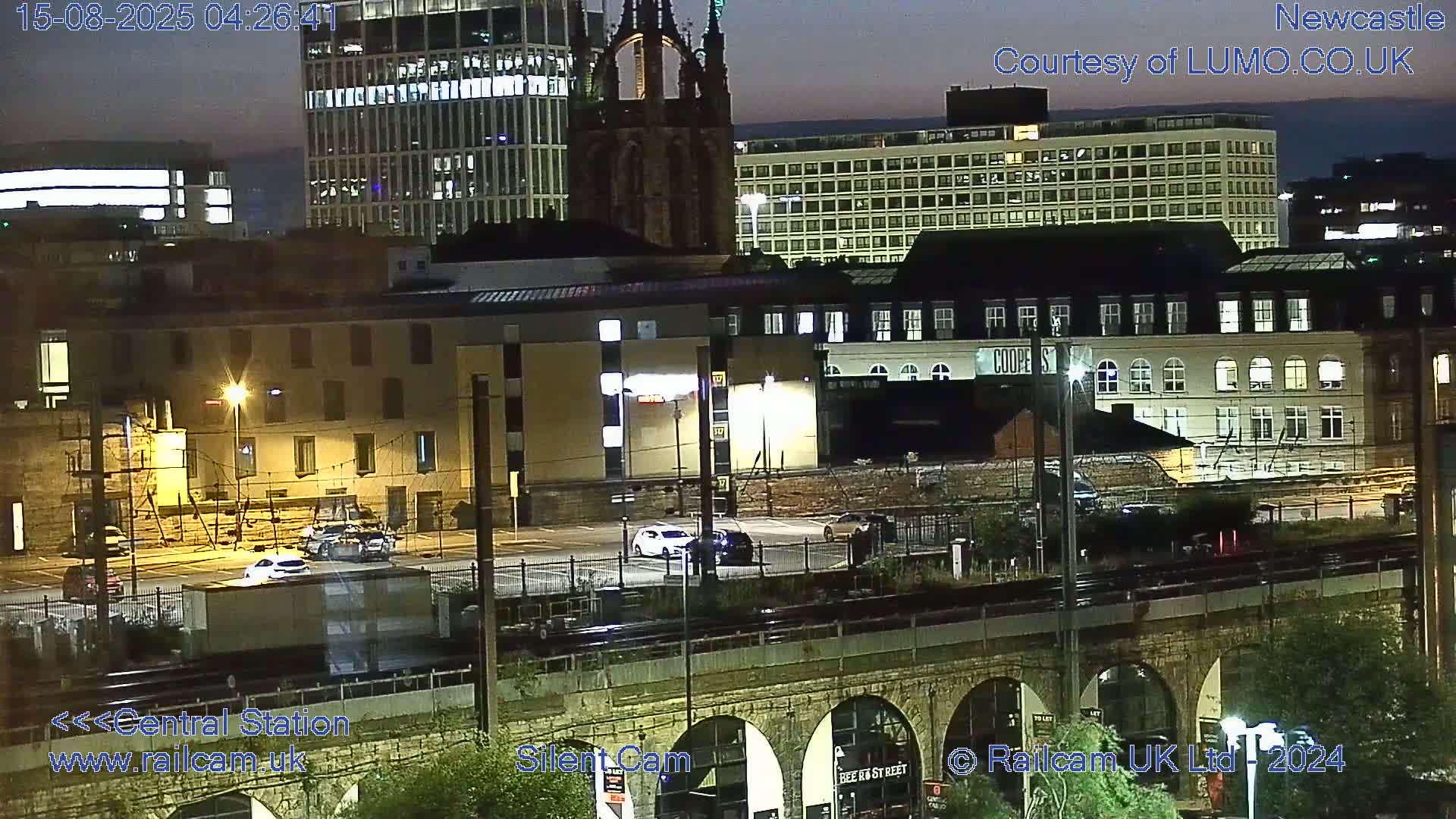 Newcastle upon Tyne Central Station Northeast Approach & Center Live Cam - Tyne and Wear, North East, England, United Kingdom